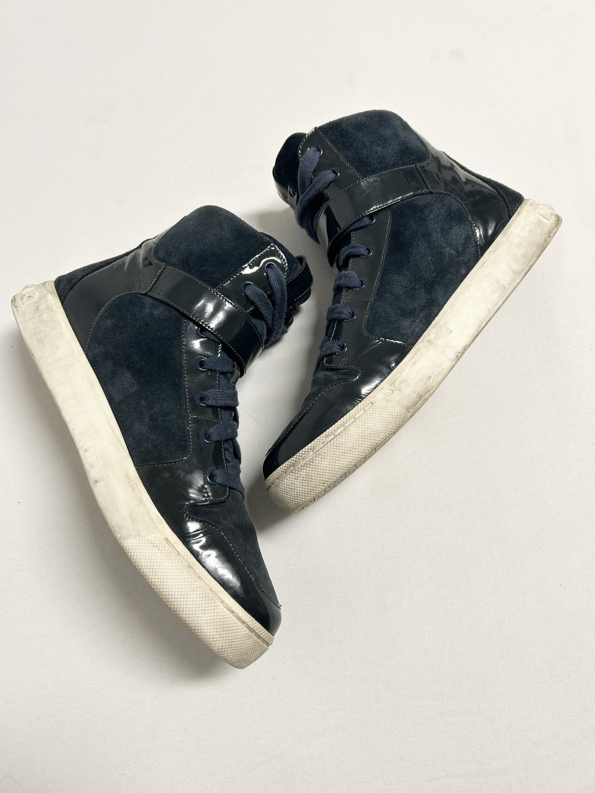 Balmain 2012 Buckle High Top Sneakers Size US 10 / EU 43 - 4 Thumbnail