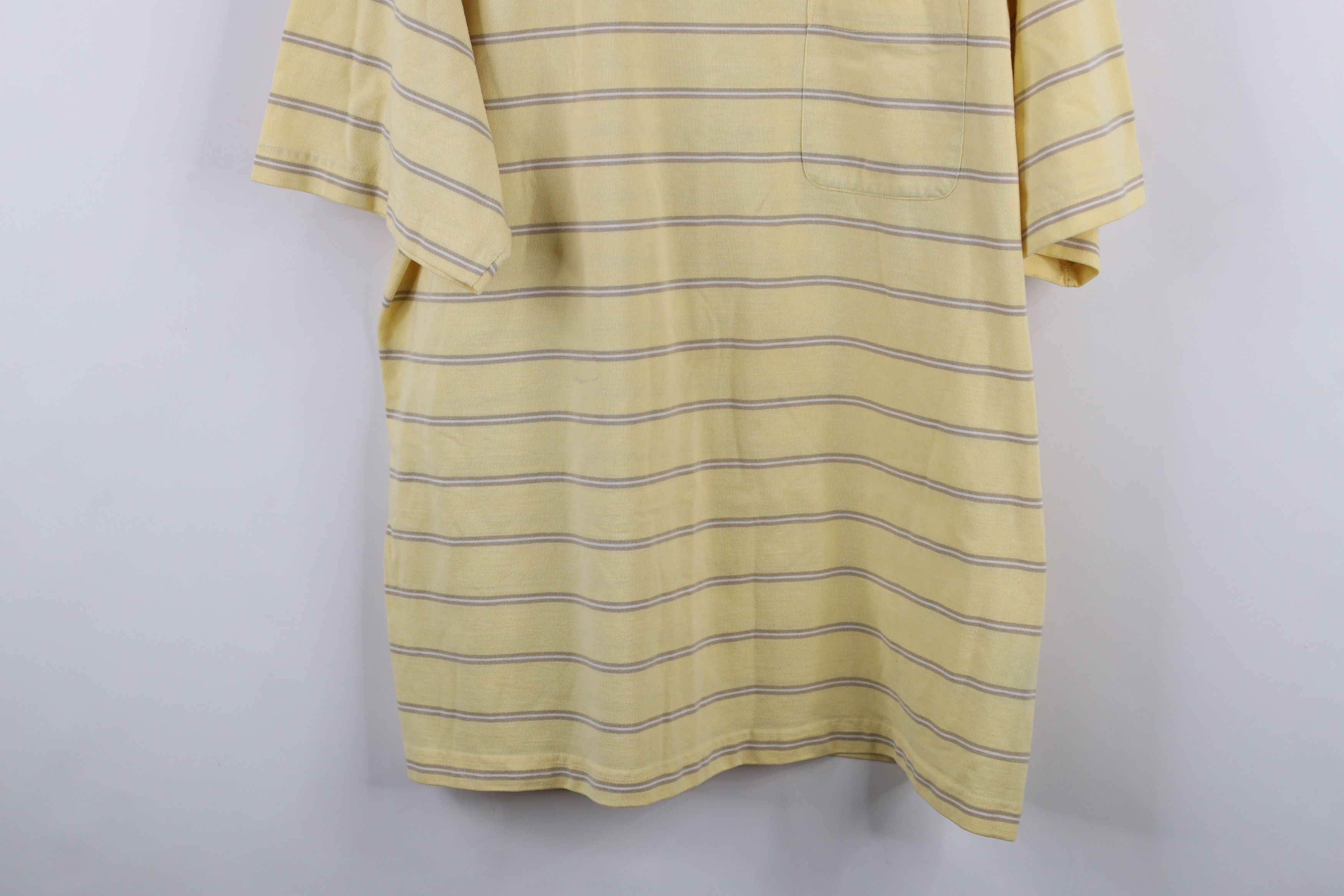 Vintage Vintage 90s Streetwear Striped Short Sleeve Pocket T-Shirt Size US XL / EU 56 / 4 - 3 Thumbnail