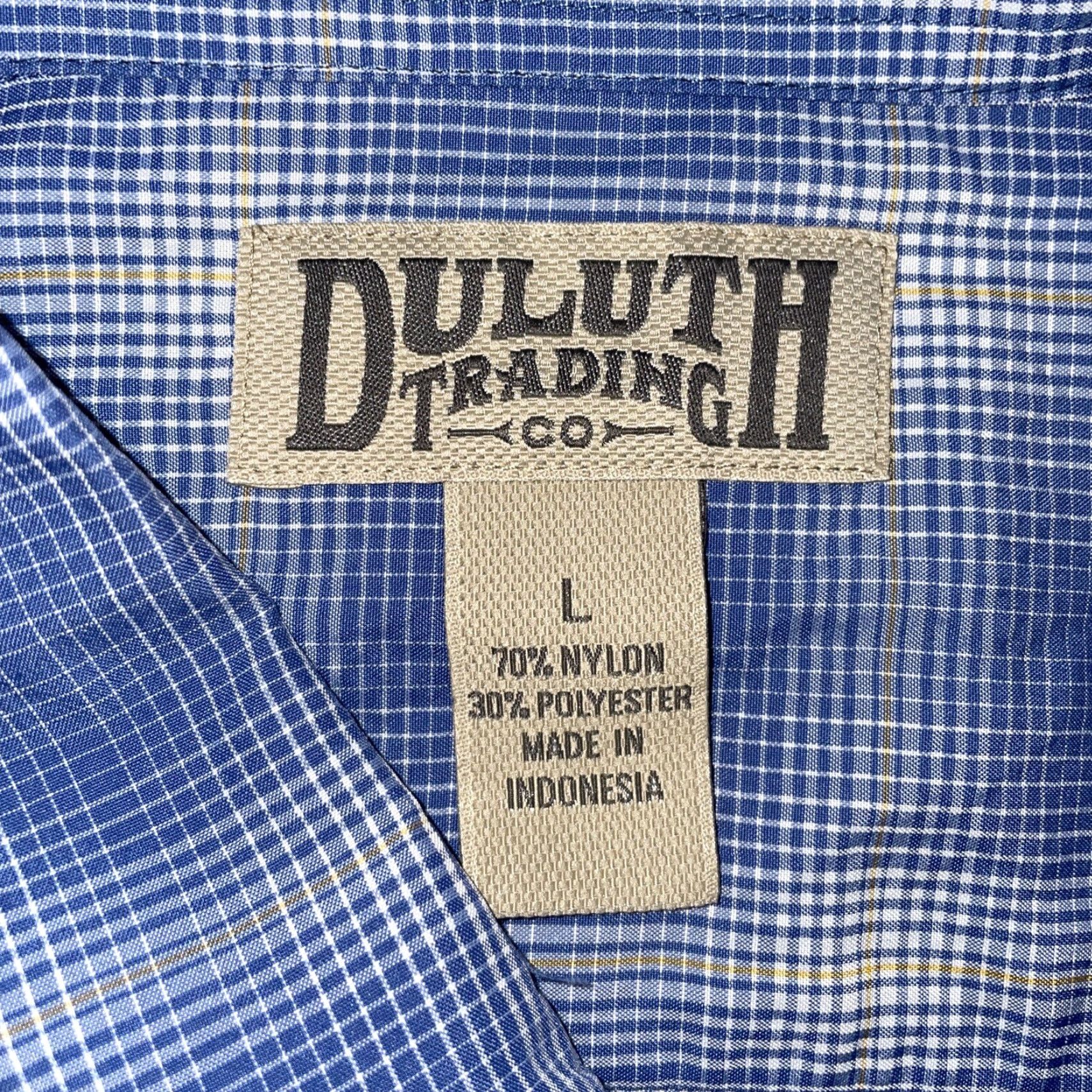 CO Duluth Nylon blend Button-Down Hiking Shirt Mens Size L Multicolor Short Sleeve Button-Up Shirt Size US L / EU 52-54 / 3 - 4 Thumbnail