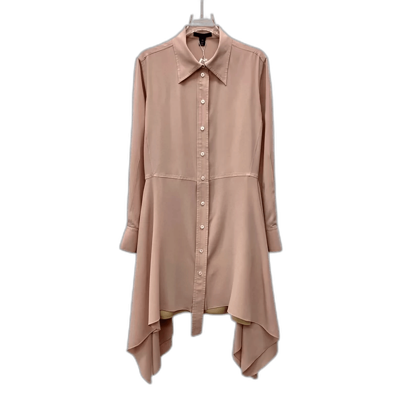 Louis Vuitton Pink Silk Long Sleeve Button-Up Dress Size M / US 6-8 / IT 42-44 - 1 Thumbnail
