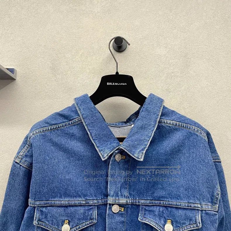 Balenciaga Balenciaga Blue Denim Jacket Size XS / US 0-2 / IT 36-38 - 4 Thumbnail