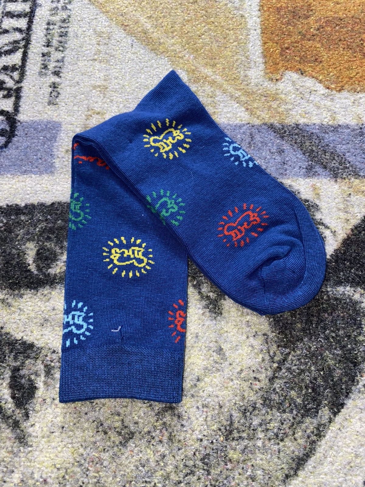 Keith Haring Keith Haring Crew Socks (1 Pair) Size ONE SIZE - 3 Thumbnail