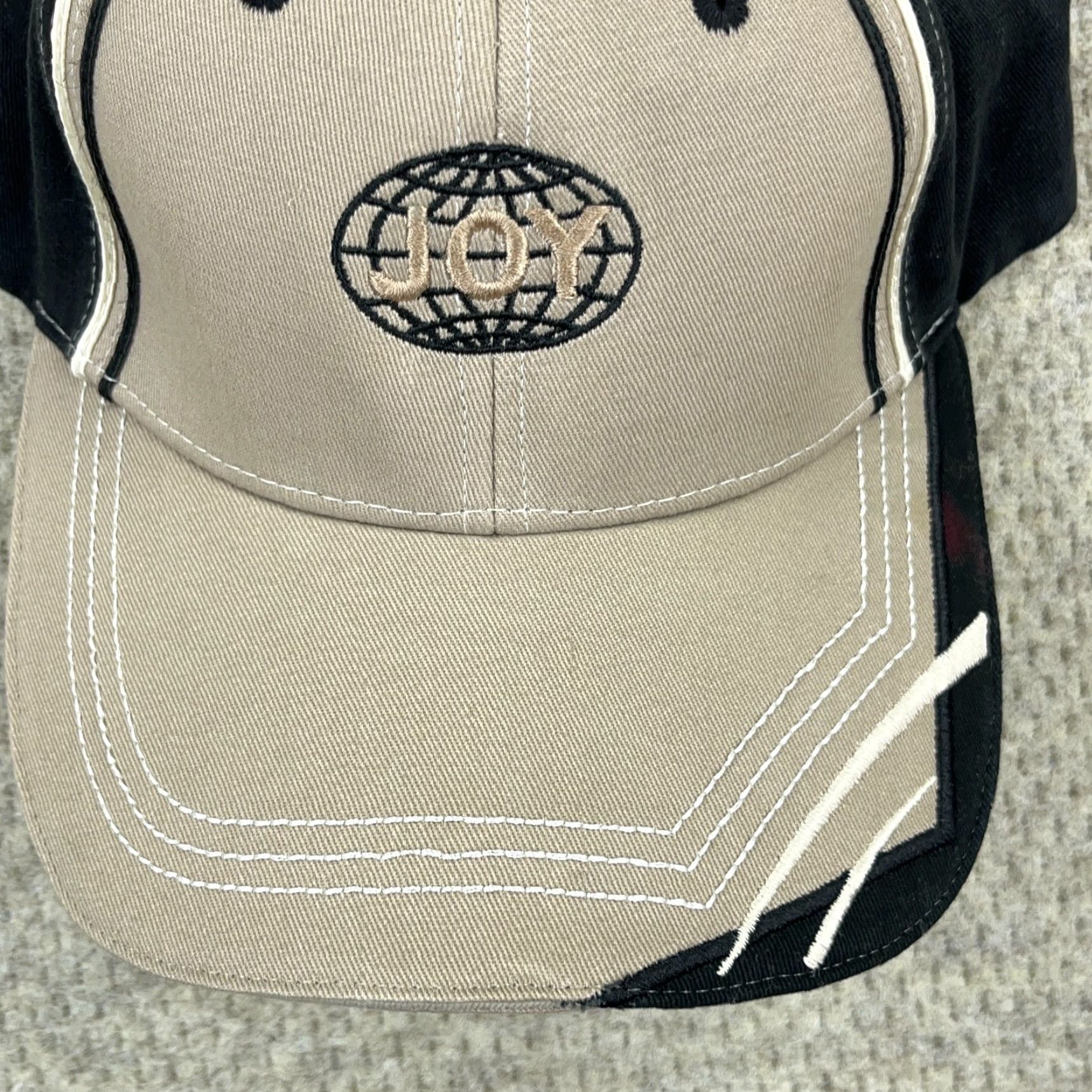 Coal VINTAGE Cap America Baseball Cap Adjustable Beige Coal Mining 80s Mens Size ONE SIZE - 4 Thumbnail