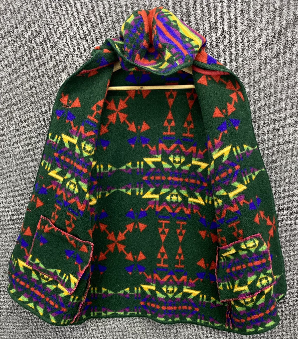 Vintage Vintage Japanese Navajo x Native Hoodie Wool Jacket Size US M / EU 48-50 / 2 - 6 Thumbnail
