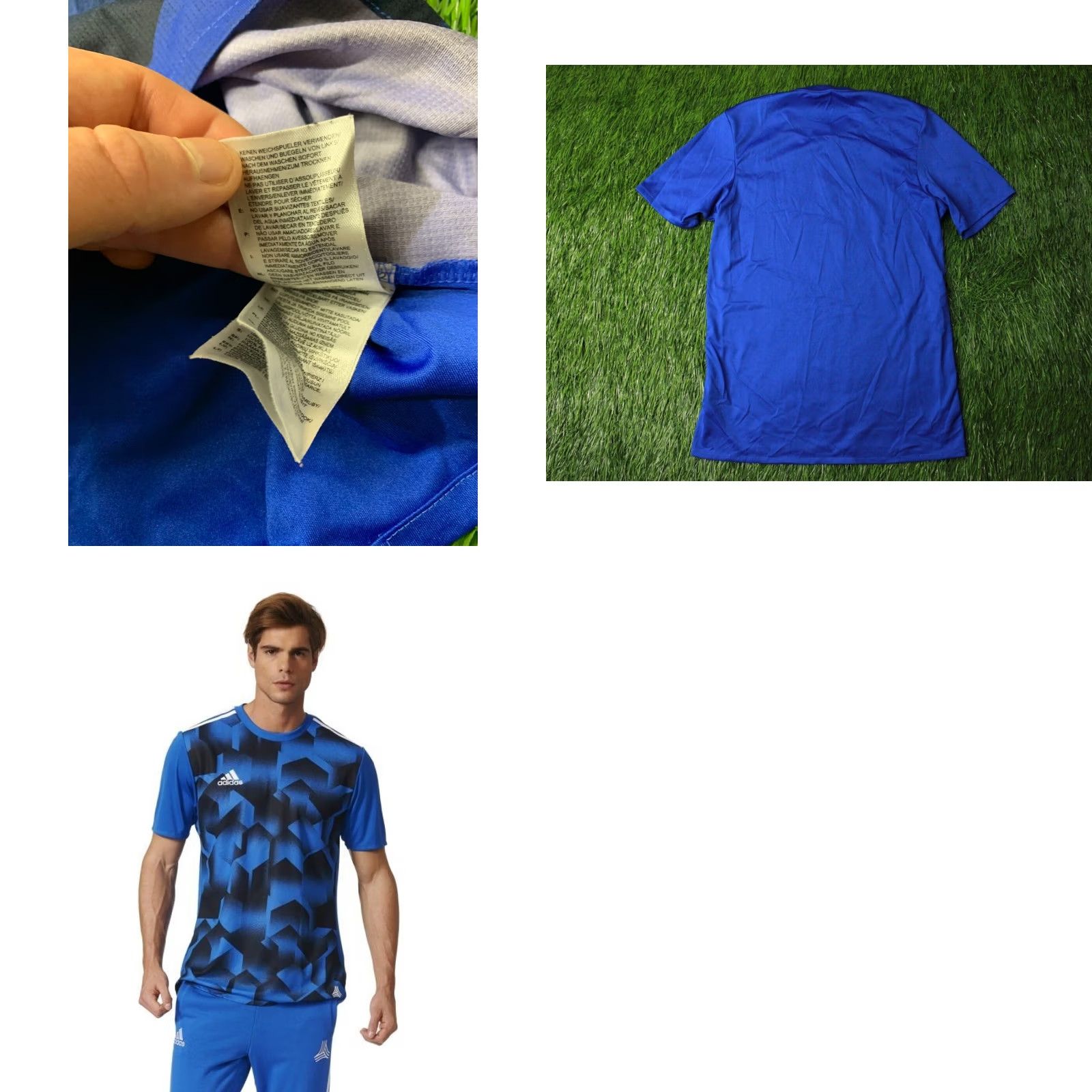 Adidas ADIDAS Tango Performance Original 2017 Football Shirt Jersey S Small Men Short Sleeve Blue Black White 2017 Tango Shirt Mens Size US S / EU 44-46 / 1 - 8 Thumbnail