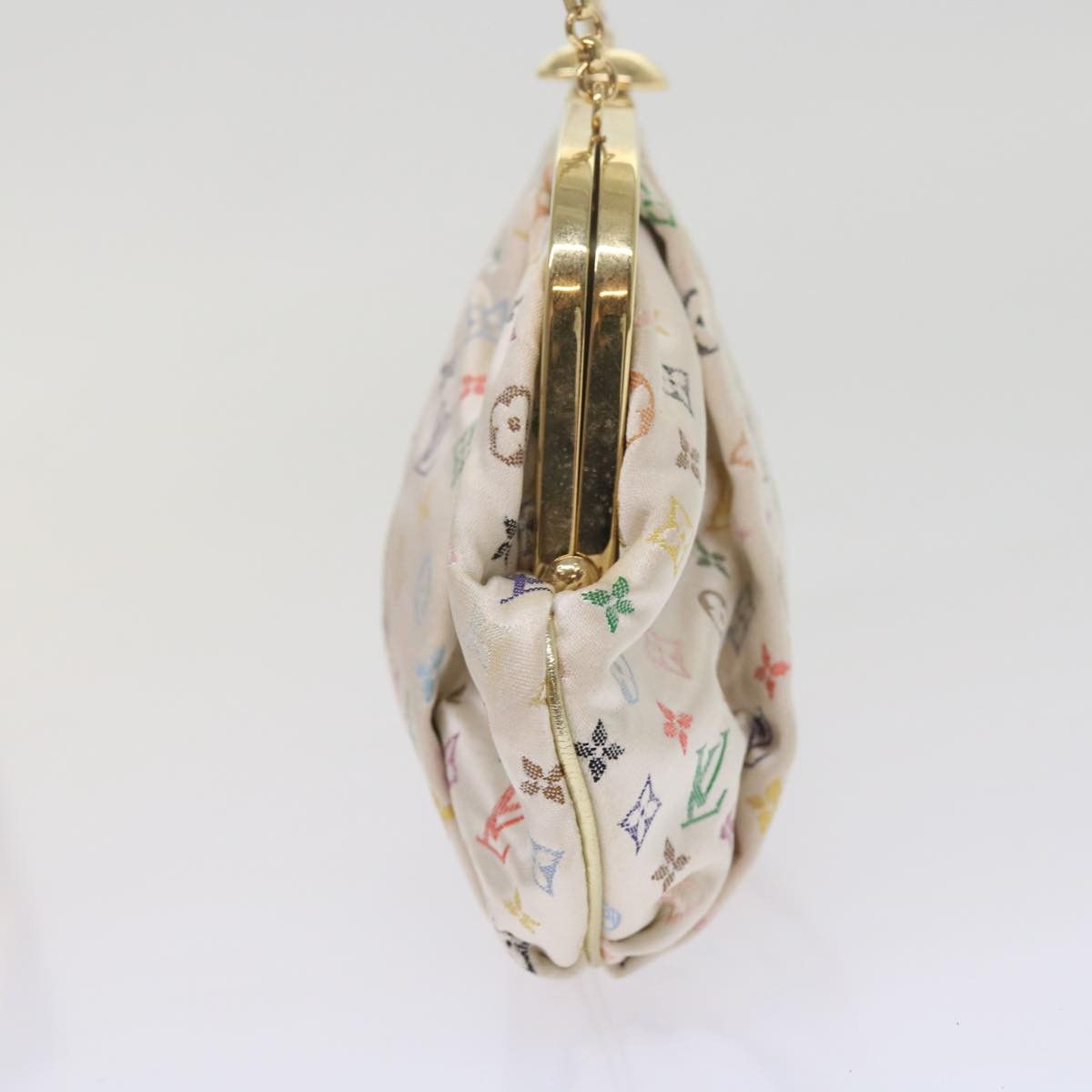 Louis Vuitton LOUIS VUITTON Monogram Multicolor Omoniere Hand Bag White Size ONE SIZE - 4 Thumbnail