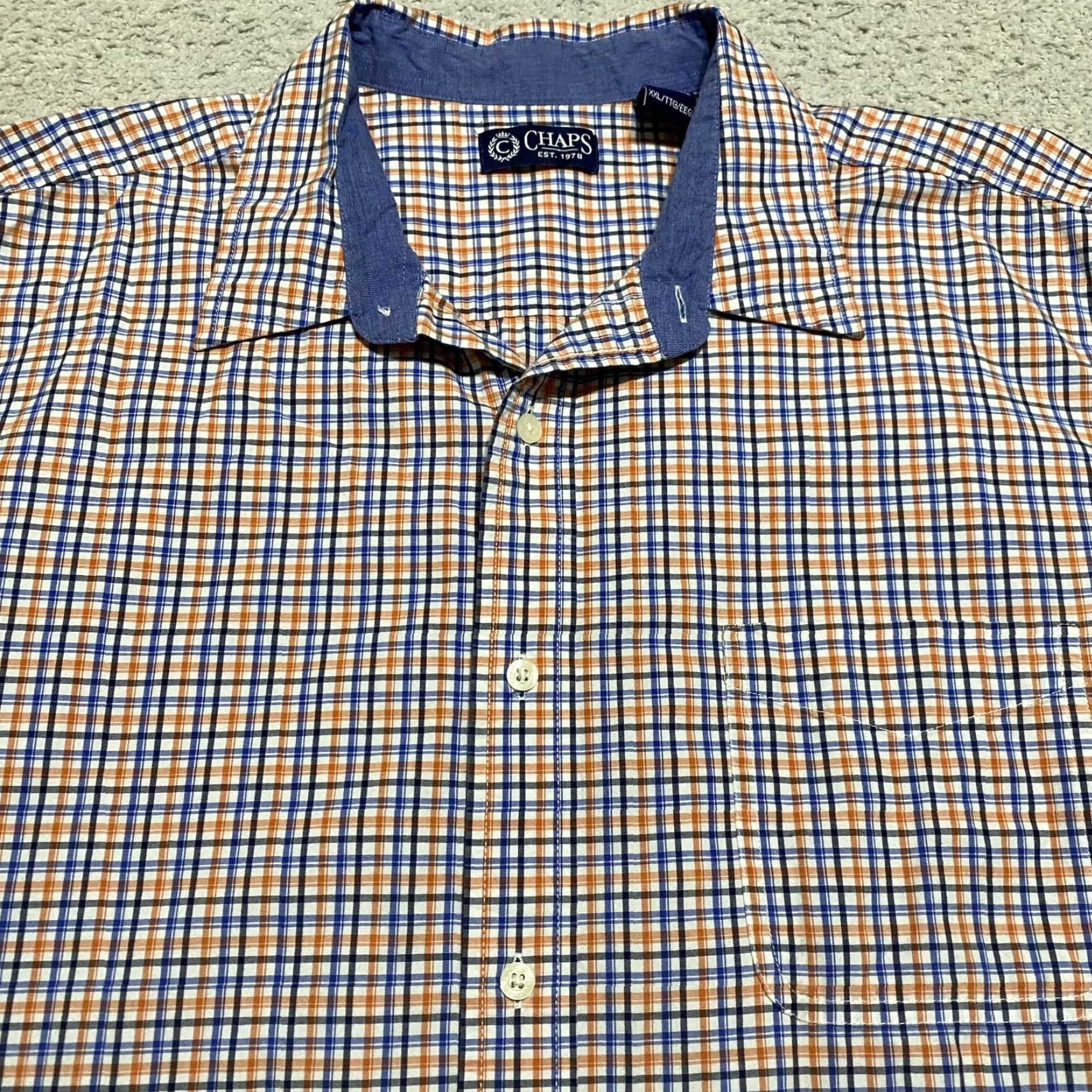Chaps Chaps Shirt Mens 2XL Multicolor Plaid Long Sleeve Button Up Cotton Size US XXL / EU 58 / 5 - 6 Thumbnail