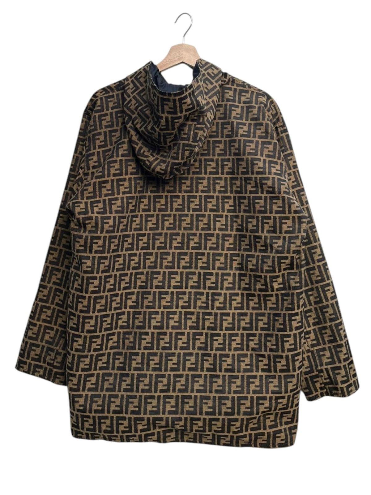 Fendi Vintage Fendi Zucca Monogram FF Reversible Hoodie Jacket Size US M / EU 48-50 / 2 - 2 Thumbnail
