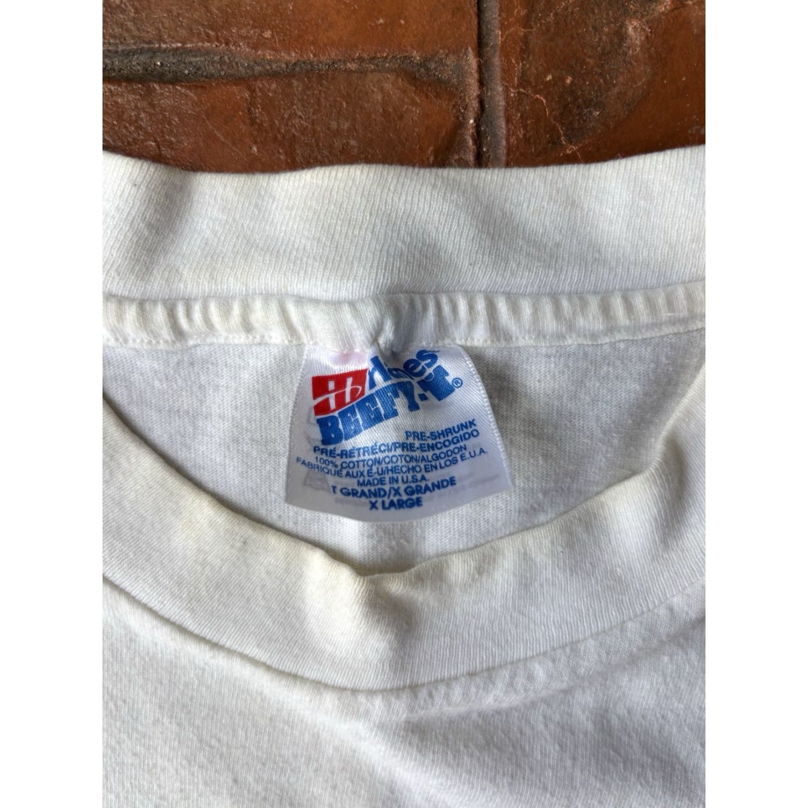 Hanes VINTAGE Hard Rock Cafe Toronto Sky Dome T-Shirt XL Men White Cotton 80s Logo Crew Neck Short Sleeve Hanes USA Size US XL / EU 56 / 4 - 2 Thumbnail