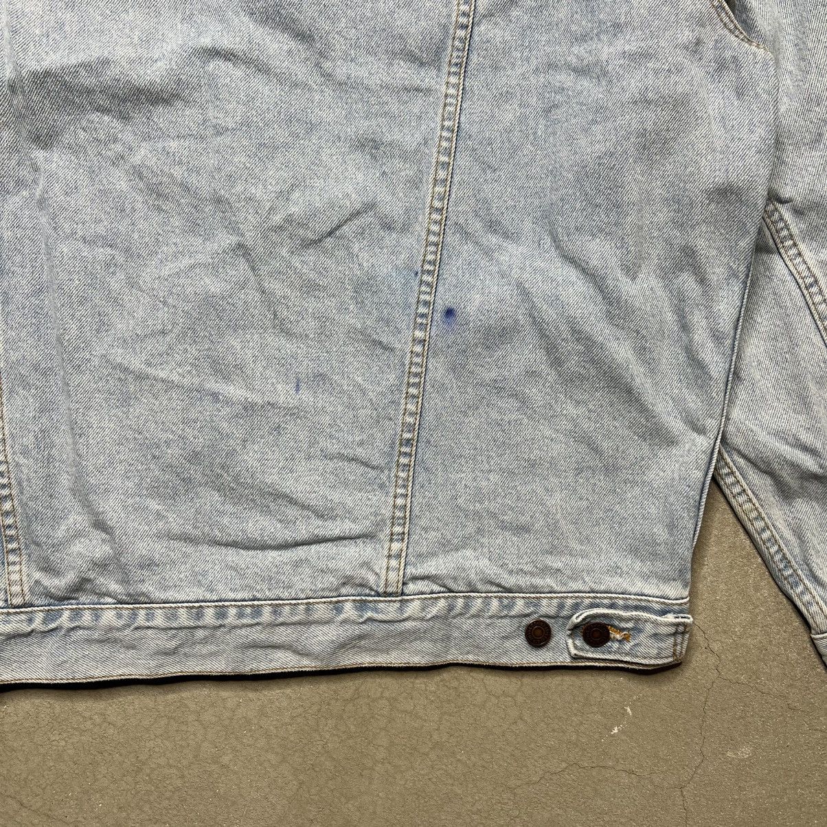 Levi's 90s Vintage Light Wash Levi’s Denim Biker Jacket Size US XL / EU 56 / 4 - 8 Thumbnail
