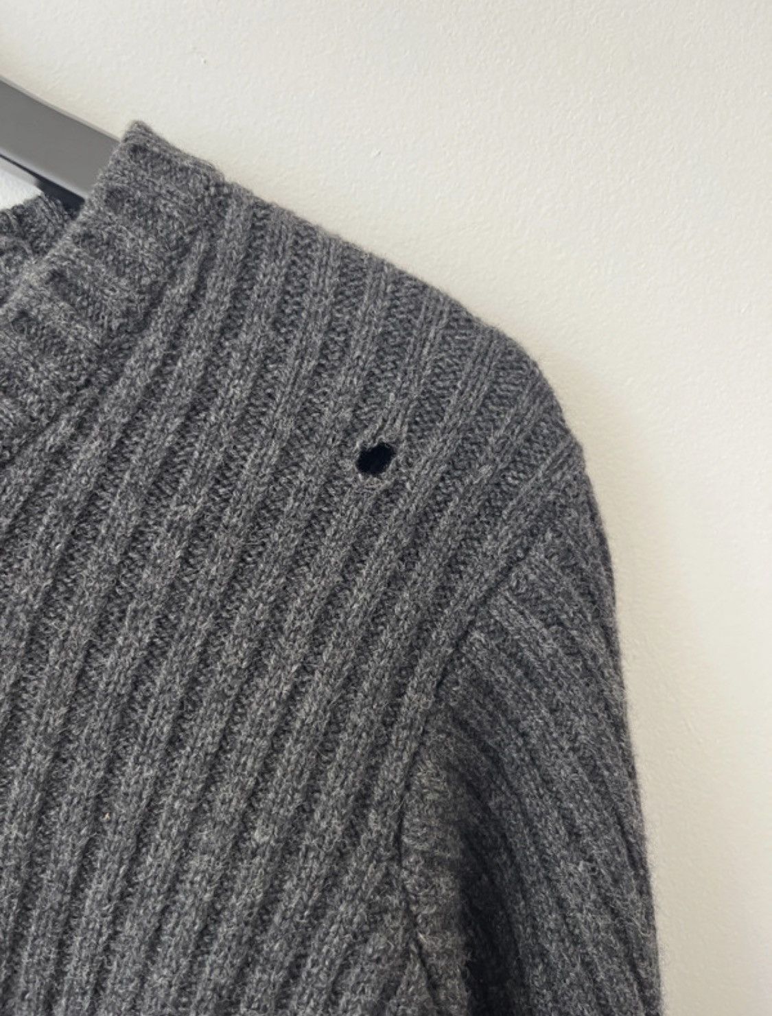 Helmut Lang Helmut Lang 1998 grey knit jumper Size US M / EU 48-50 / 2 - 3 Thumbnail