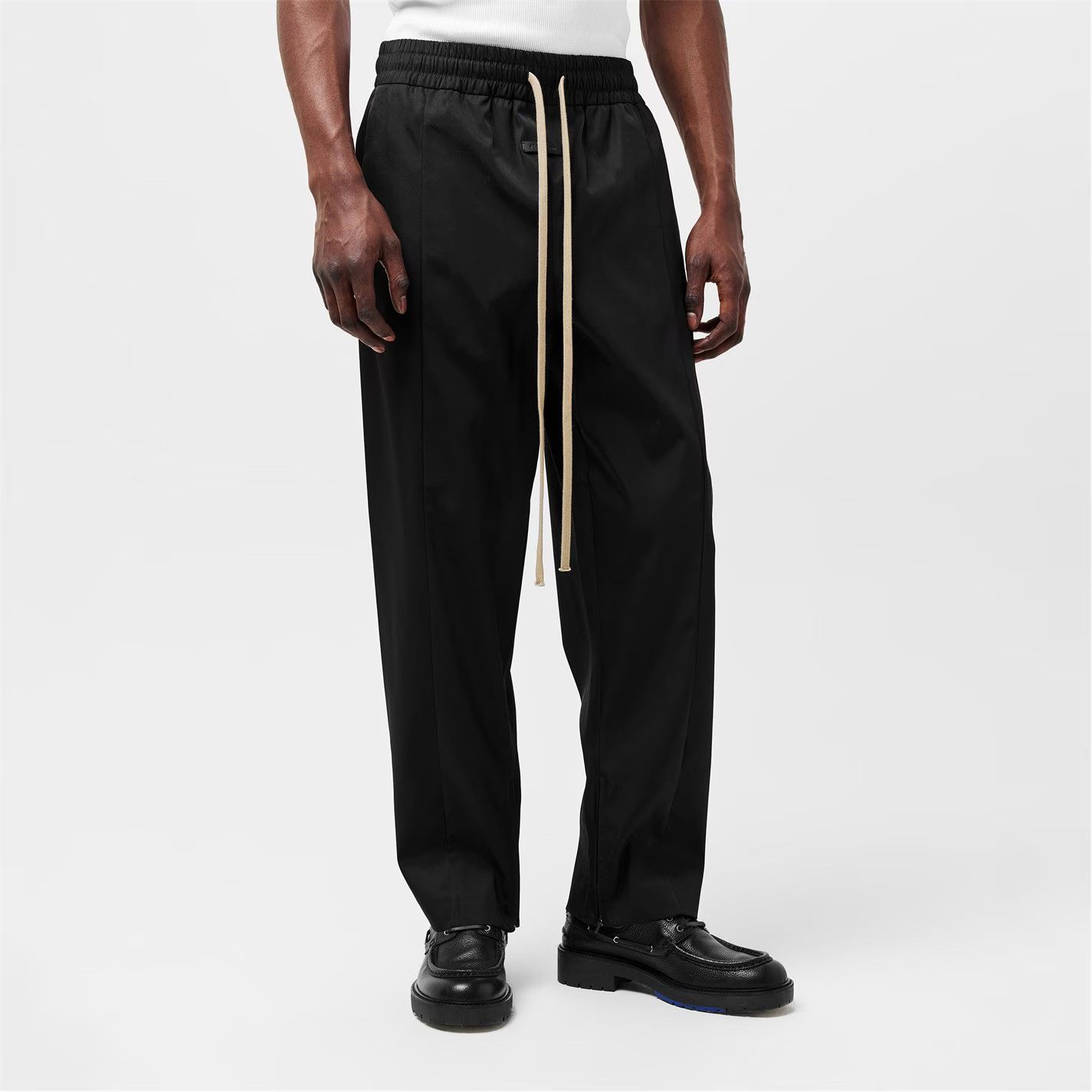 Fear of God o1g2r1mq0426 Virgin Wool Cashmere Forum Trousers in Black Size US 32 / EU 48 - 2 Thumbnail