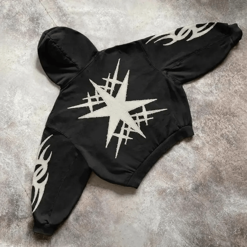 Japanese Brand Vintage Hip Hop Loose Casual Hooded Sweatshirt Size US L / EU 52-54 / 3 - 3 Thumbnail