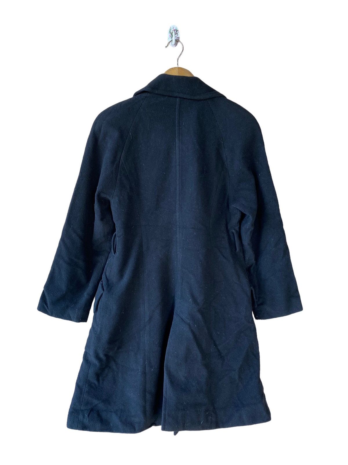 Designer Norma Kamali Vintage Black Wool Double-Breasted Elegance Size US M / EU 48-50 / 2 - 2 Thumbnail