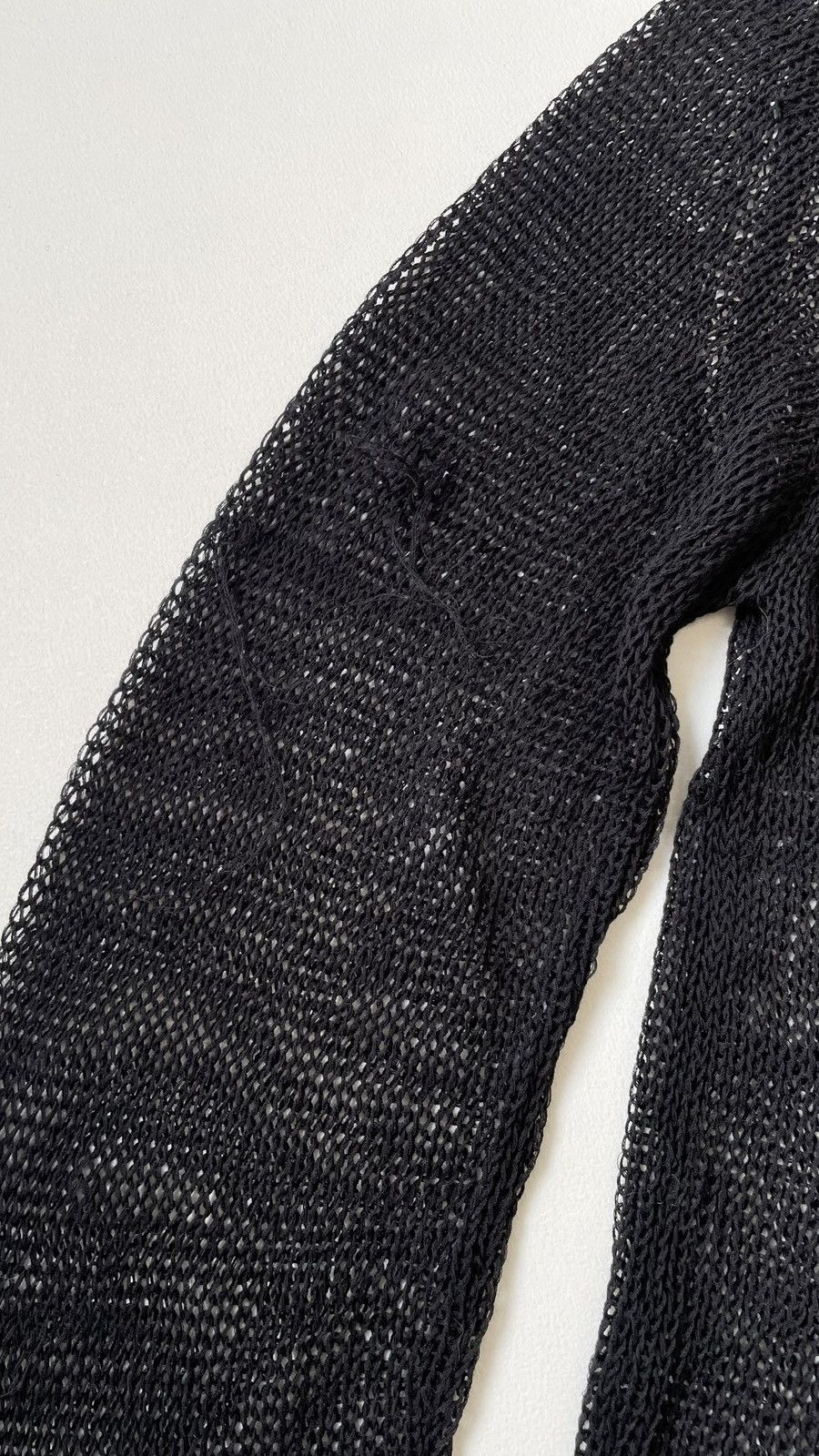 Ann Demeulemeester Black Cotton ‘Punk Distressed’ Cobweb Knit Size S / US 4 / IT 40 - 5 Thumbnail