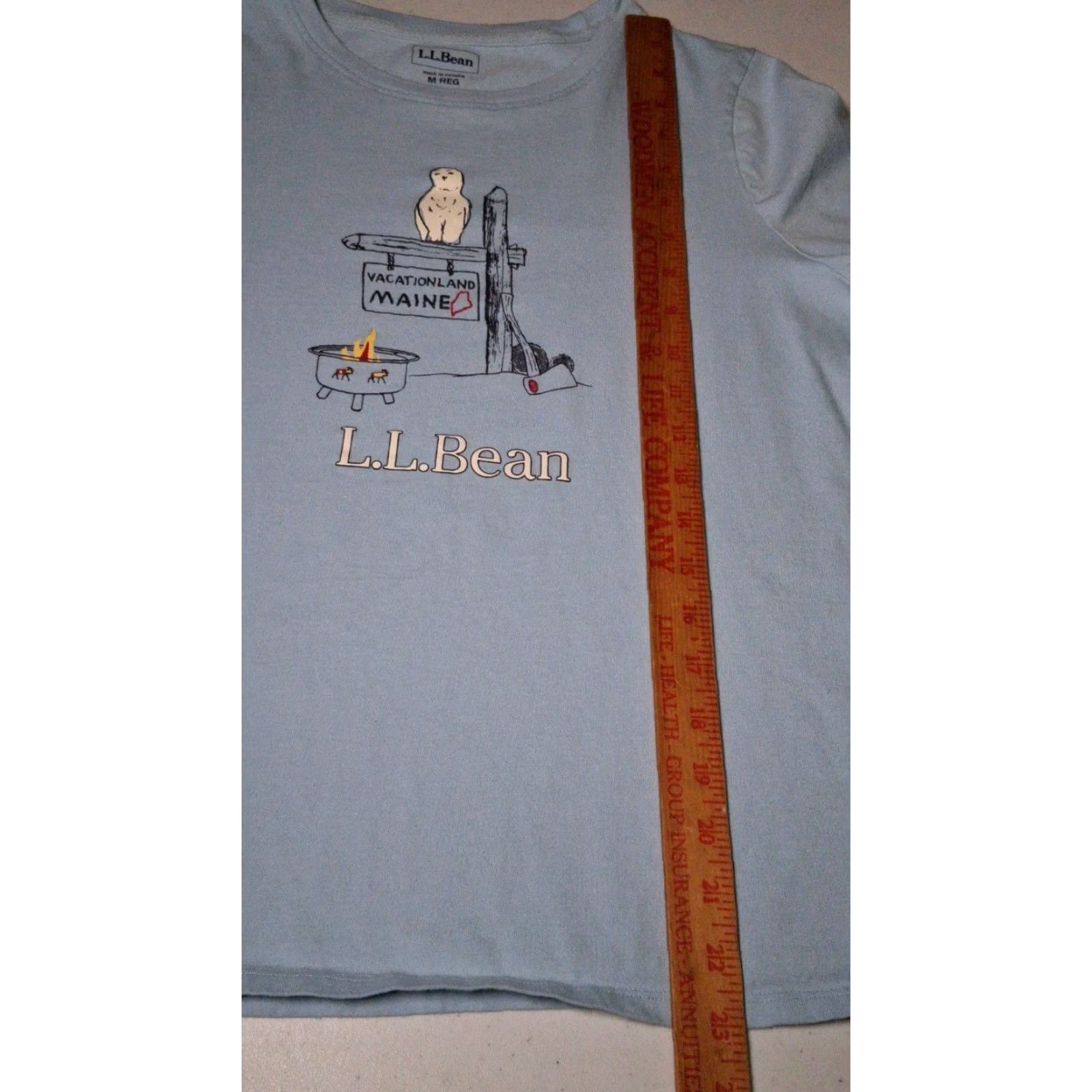 Vintage VINTAGE LL Bean Shirt Women Medium Blue Long Slv Vacationland Maine Owl Camping Camp Size M / US 6-8 / IT 42-44 - 7 Thumbnail