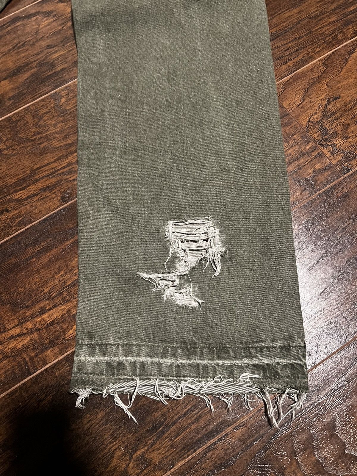 Other Morale Olive Green Baggy Denim Size US 30 / EU 46 - 6 Thumbnail