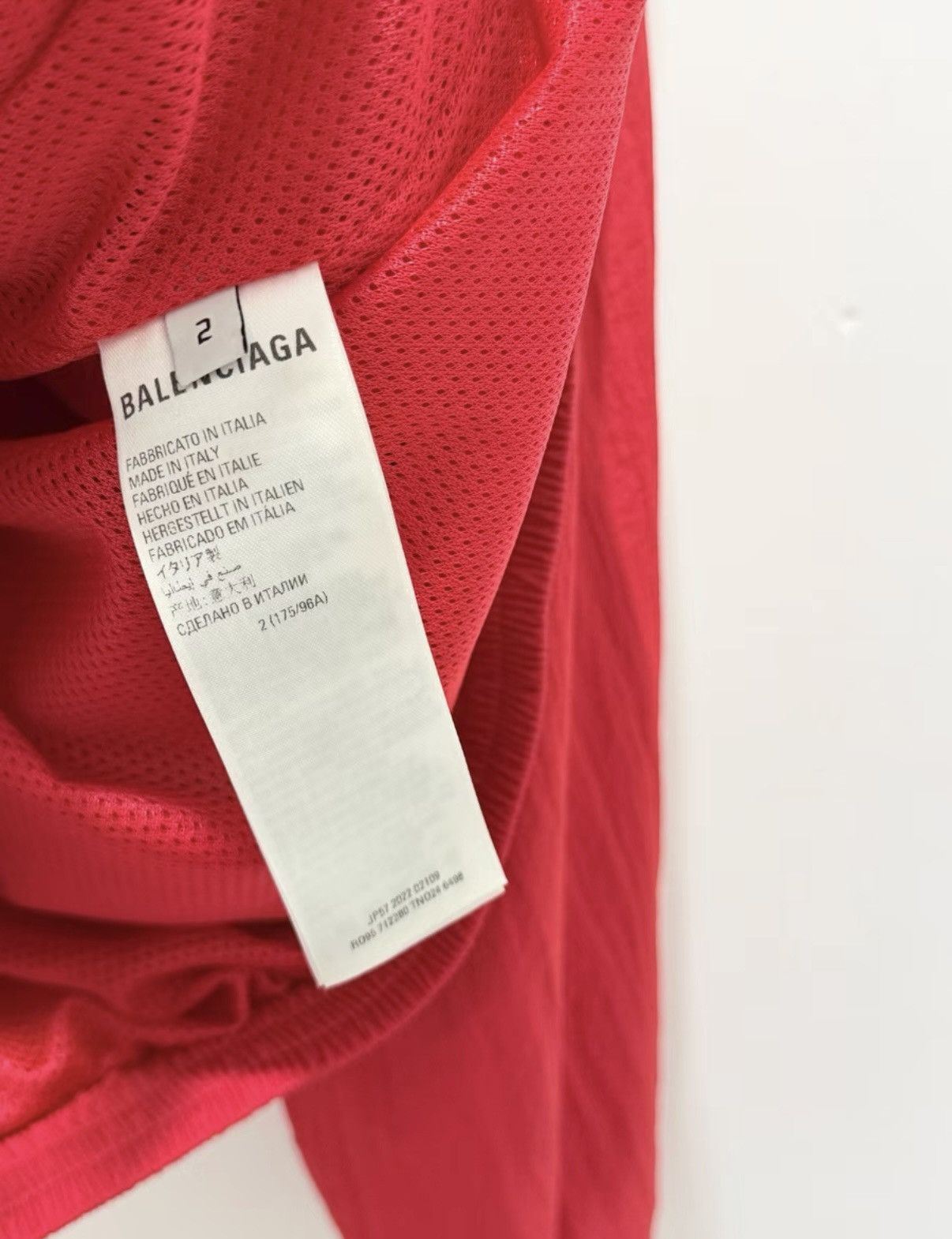 Balenciaga 【Balenciaga x adidas Collaboration】Red Sport Jacket Size US L / EU 52-54 / 3 - 4 Thumbnail