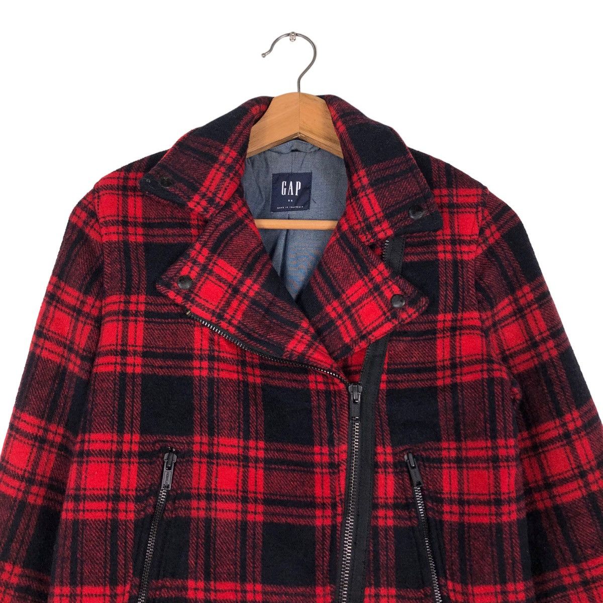 Japanese Brand 🔥Cropped Biker Jacket Gap Japan Issey Miyake Double Breast Size US XS / EU 42 / 0 - 3 Thumbnail