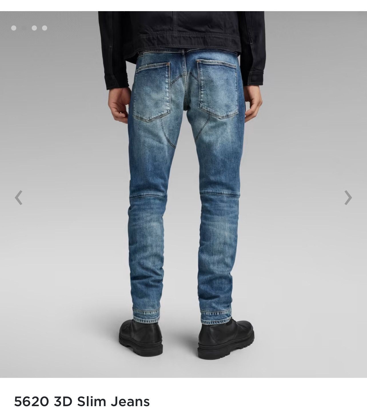 G-Star G star Raw 5620 3D slim jeans biker rare 32/36 Size US 34 / EU 50 - 4 Thumbnail
