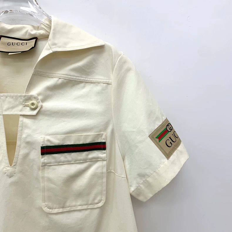 Gucci Gucci Borderless Overture Series Beige Striped Multi-pocket Size XXS / US 00 / IT 34 - 3 Thumbnail