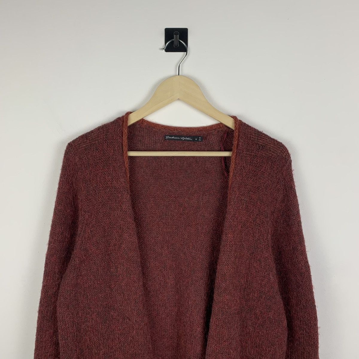 Gudrun Sjoden Gudrun Sjoden Knit Wool Open Cardigan Red Size M Size M / US 6-8 / IT 42-44 - 2 Thumbnail