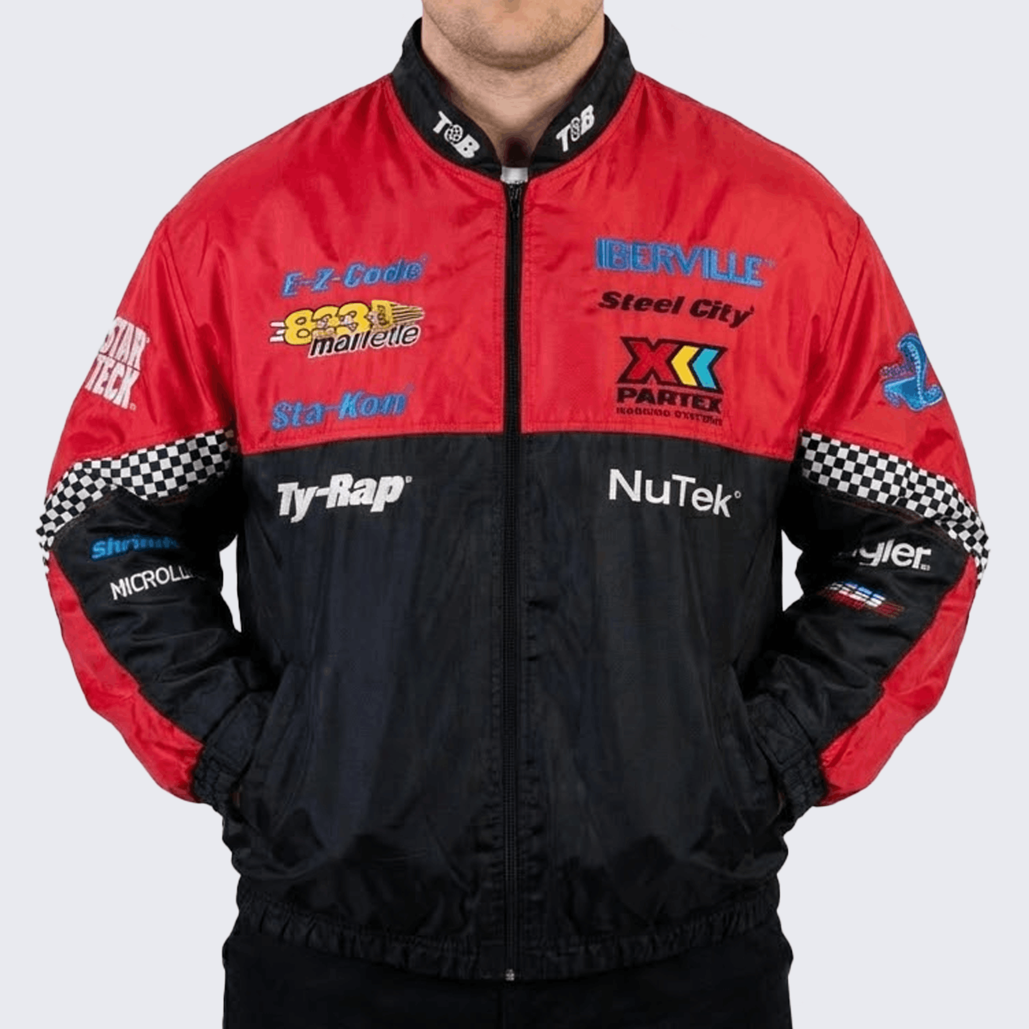 Vintage Saxon Racing Team Vintage 90s Rare Design Motorsport Jacket Size US XXL / EU 58 / 5 - 3 Thumbnail