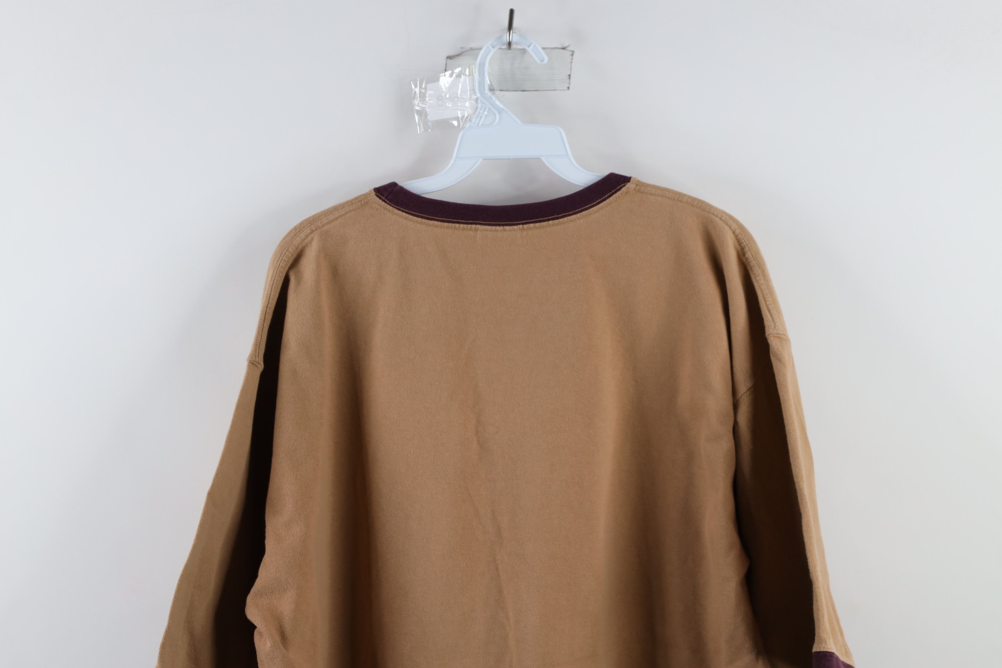 Ecko Unltd. × Vintage Vintage Ecko Out Box Logo Baggy Fit Ringer T-Shirt Beige Size US XL / EU 56 / 4 - 8 Thumbnail