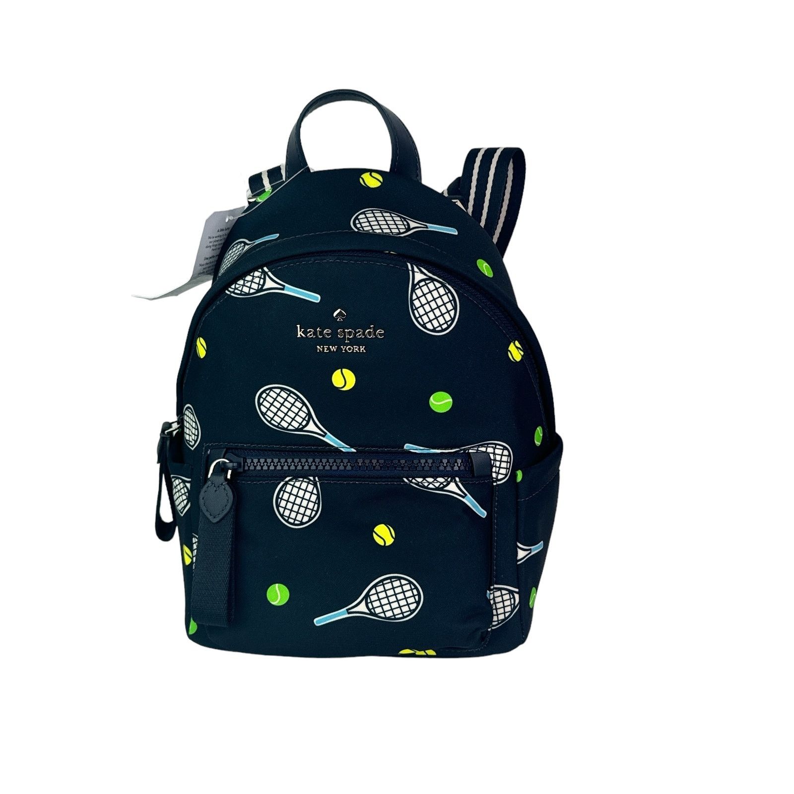 Kate Spade Kate Spade Tennis Racquet and Ball Printed MINI Backpack Size ONE SIZE - 7 Thumbnail