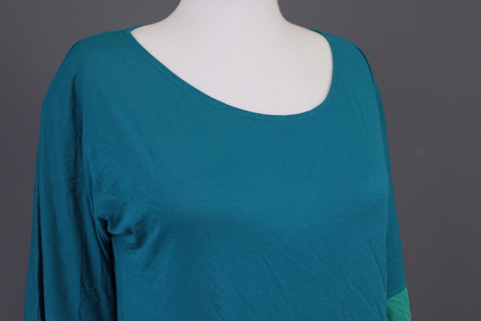 Designer Toast Blue 3/4 Sleeve Relaxed Summer Blouse Shirt Size 8 Size M / US 6-8 / IT 42-44 - 5 Thumbnail