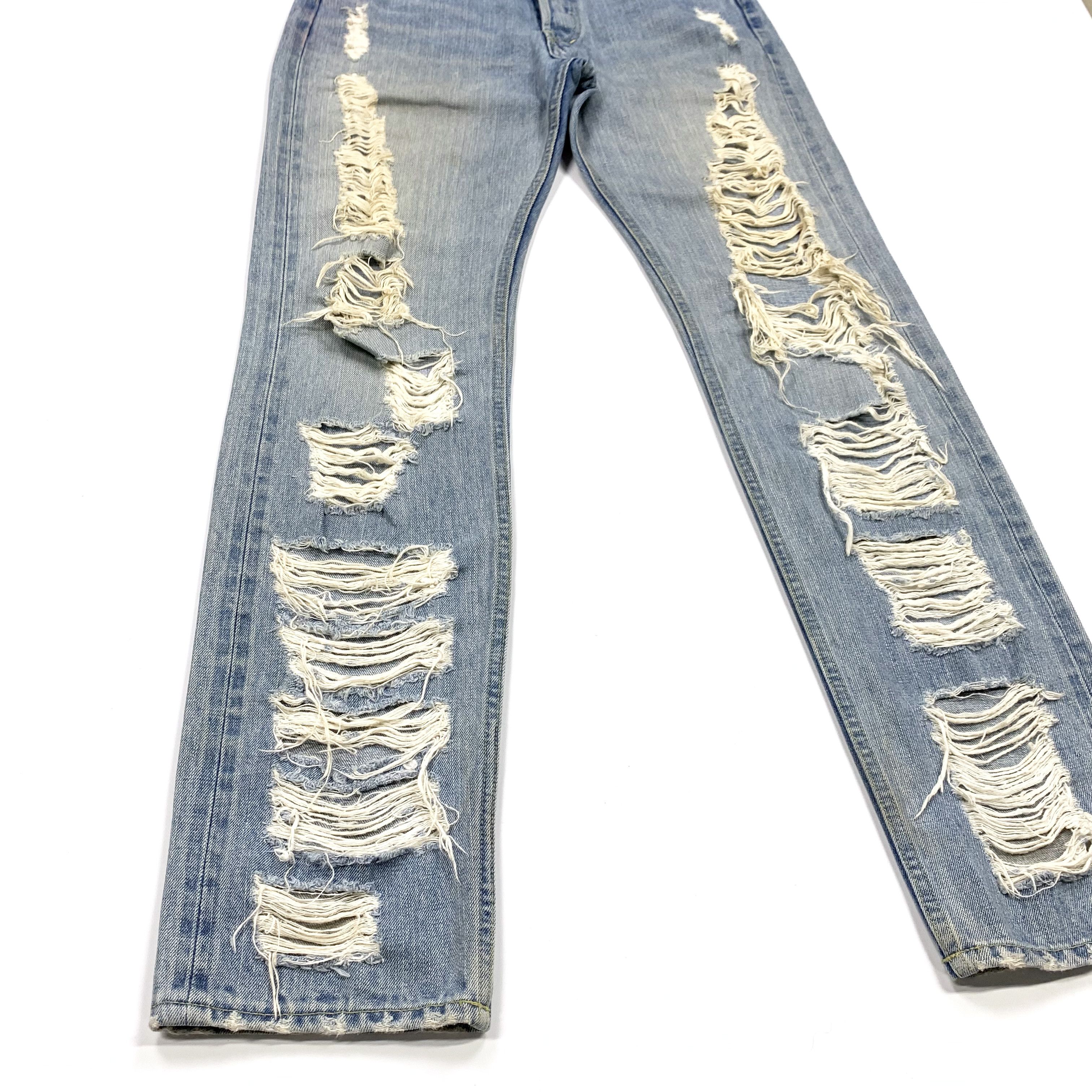 Nozomi Ishiguro Distressed Denim Jeans Size US 33 - 2 Thumbnail