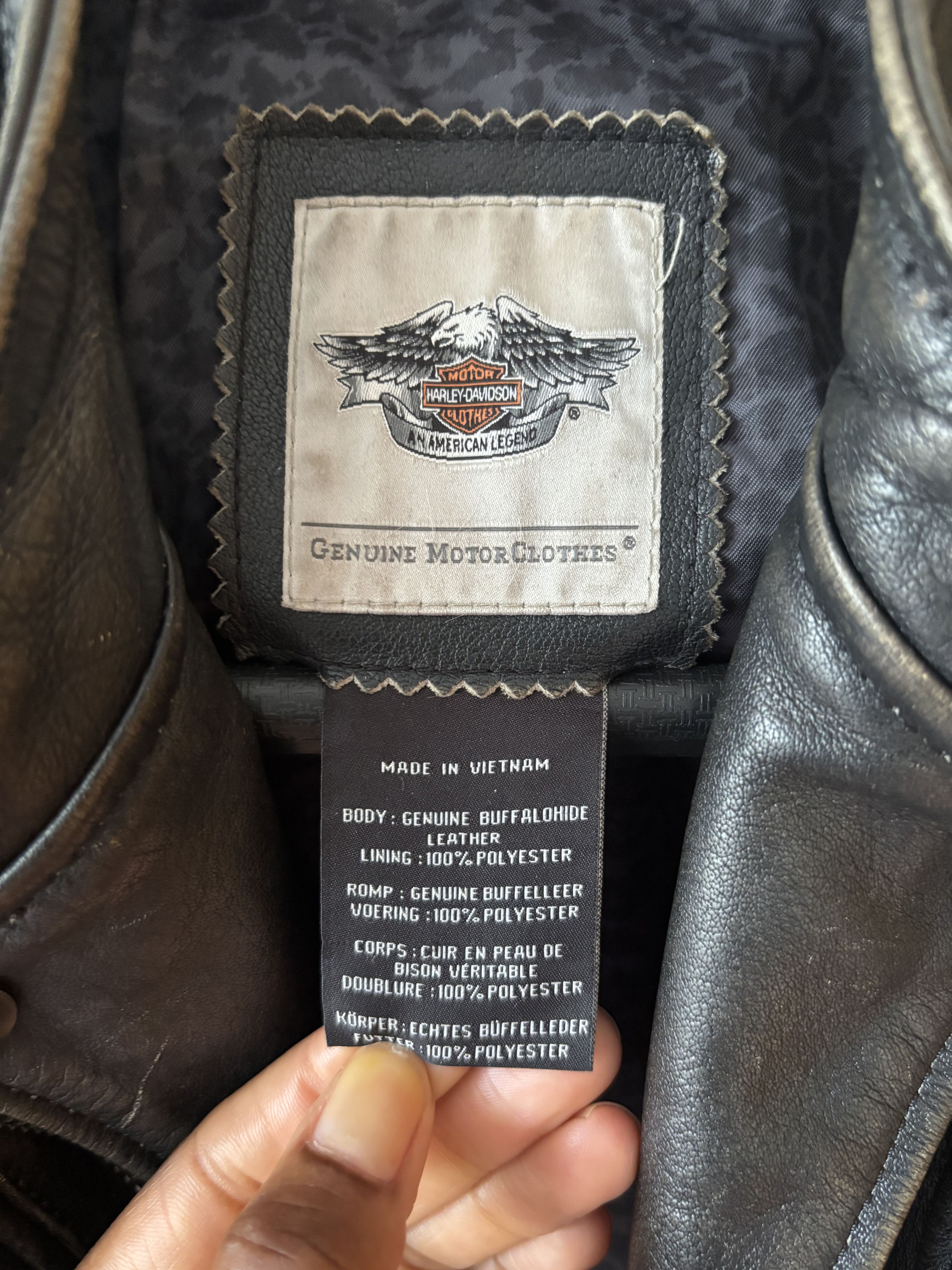 Harley Davidson Harley Davidson Buffalo Leather Jacket Size M / US 6-8 / IT 42-44 - 7 Thumbnail