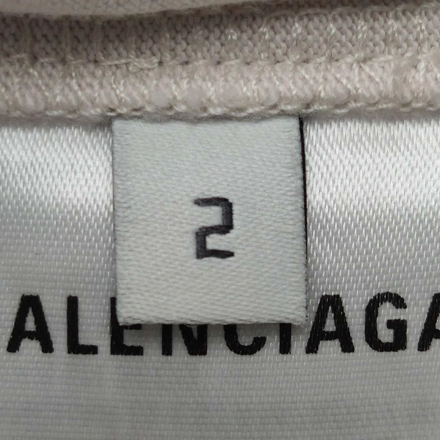 Balenciaga Balenciaga S Size Cotton Logo Crew Neck T. Size US S / EU 44-46 / 1 - 5 Thumbnail