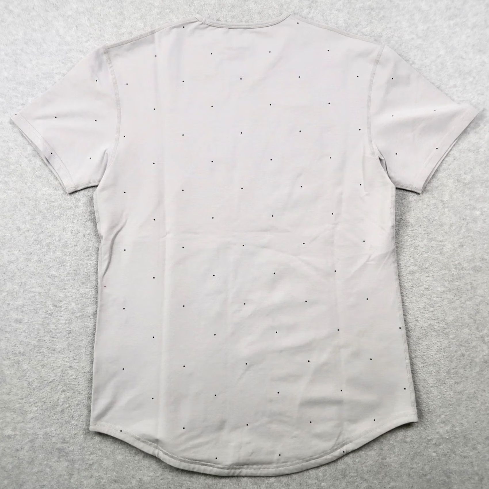 Asics BYLT Premium Basics Lux T Shirt Mens L Gray Short Sleeve Crew Neck Stretch Polka Dot Tee Size US L / EU 52-54 / 3 - 2 Thumbnail