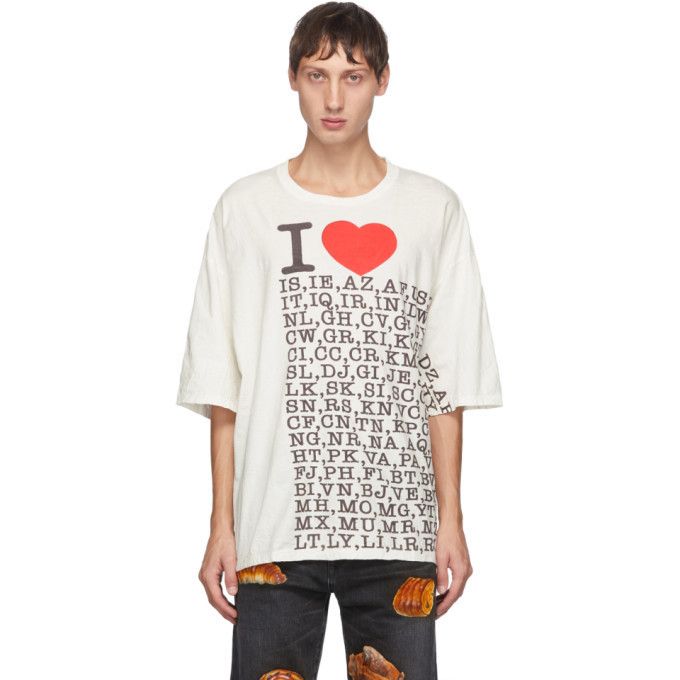 Doublet Compressed "I Love" Earth T-Shirt Size US XL / EU 56 / 4 - 7 Thumbnail
