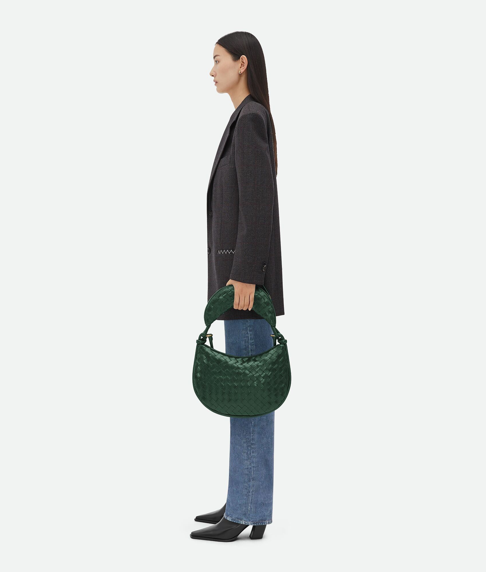 Bottega Veneta o1n1vont0325 Size: OS / Medium Gemelli Bag in Emerald Green Size ONE SIZE - 5 Thumbnail