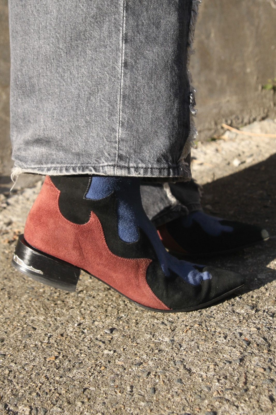 Toga × Toga Pulla TOGA PULLA Suede Western Panel Boots (Size 38) Size US 8 / IT 38 - 2 Thumbnail