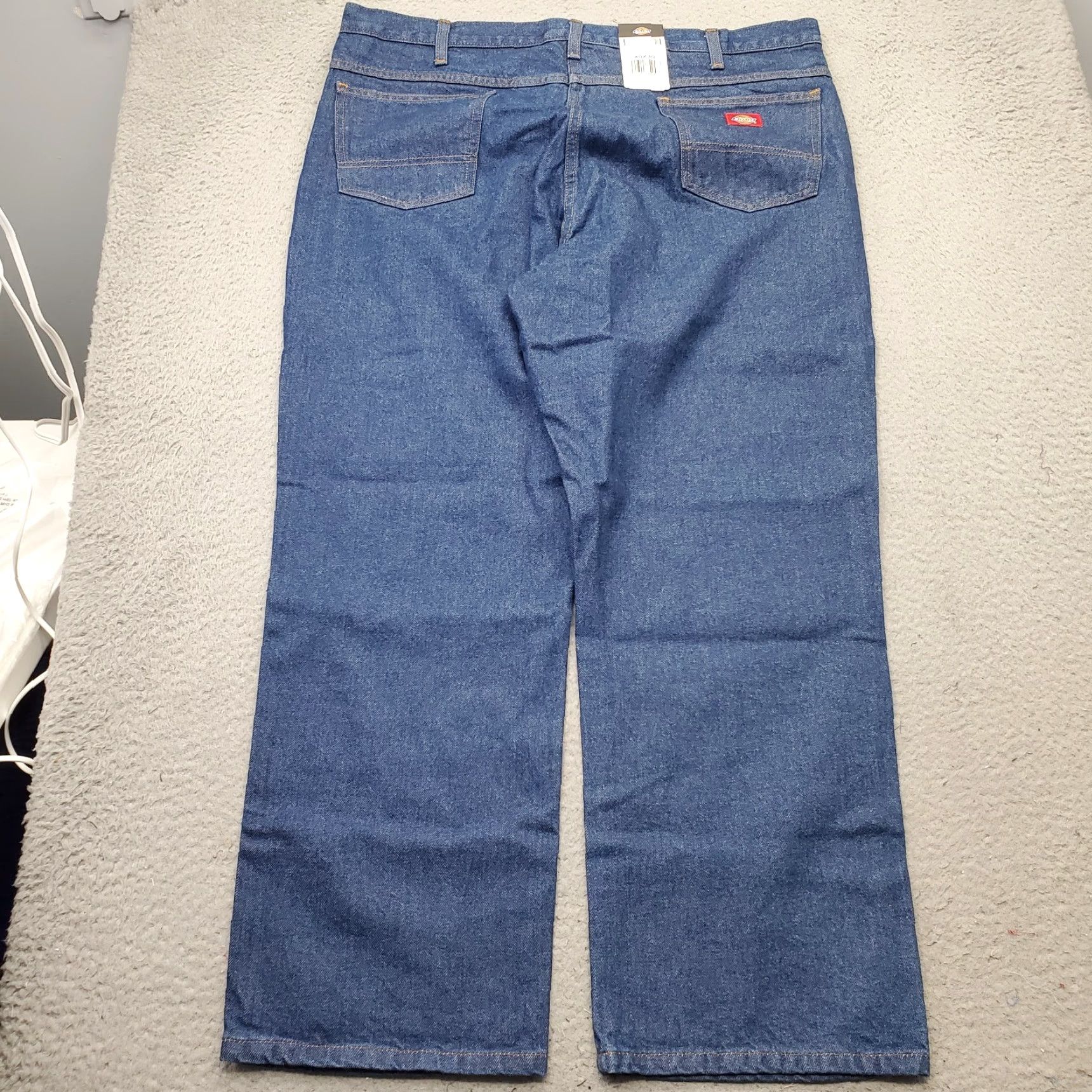Dickies Dickies Jeans Mens Blue Denim Relaxed Fit Wide-Leg 40 Mens Size 40 Blue Denim Dickies CR39RB Vintage? N/A Size US 40 / EU 56 - 2 Thumbnail
