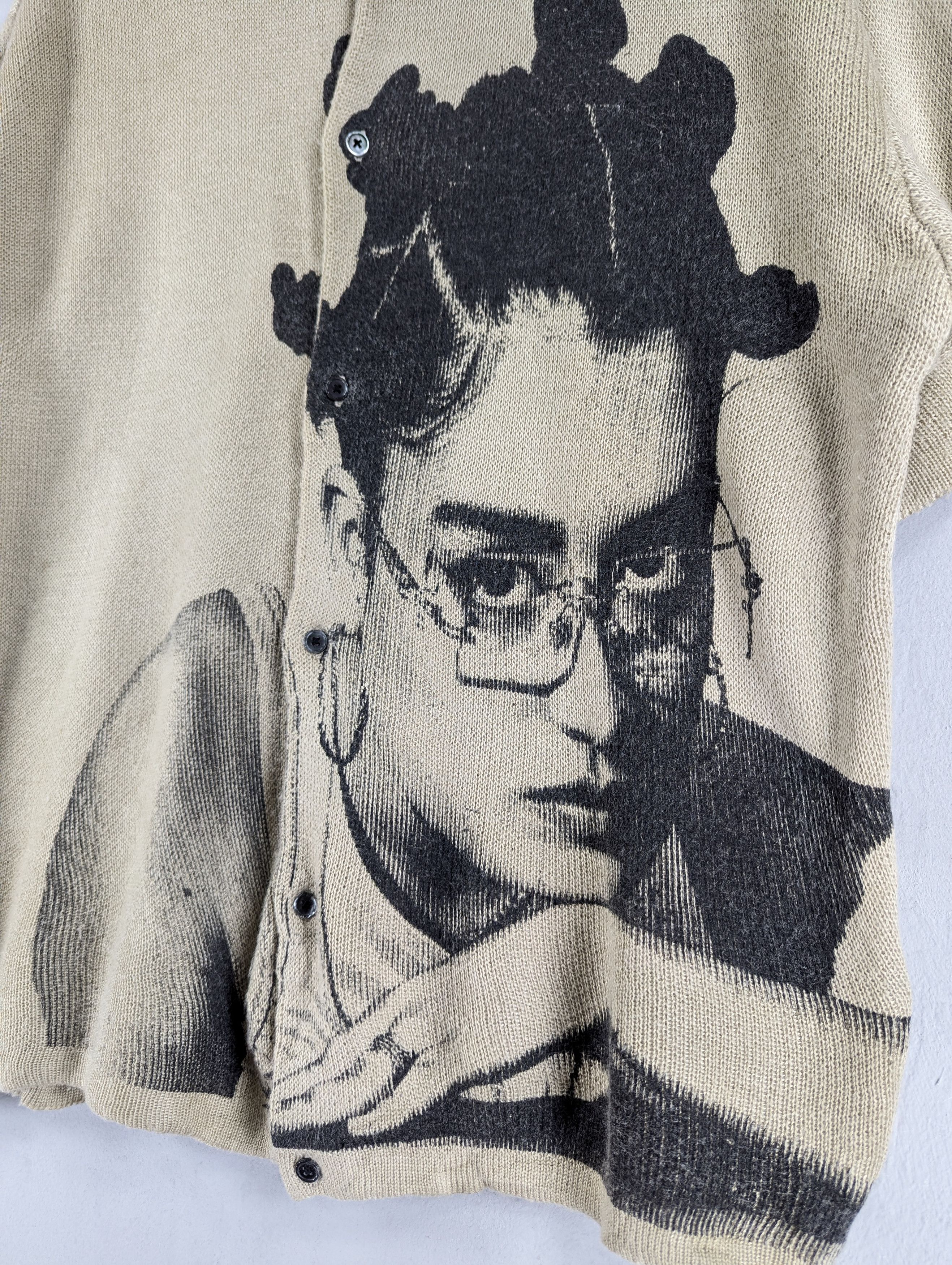 Japanese Brand Perushu Photo Print Acrylic Knit Short Sleeve Button Ups Size US L / EU 52-54 / 3 - 4 Thumbnail