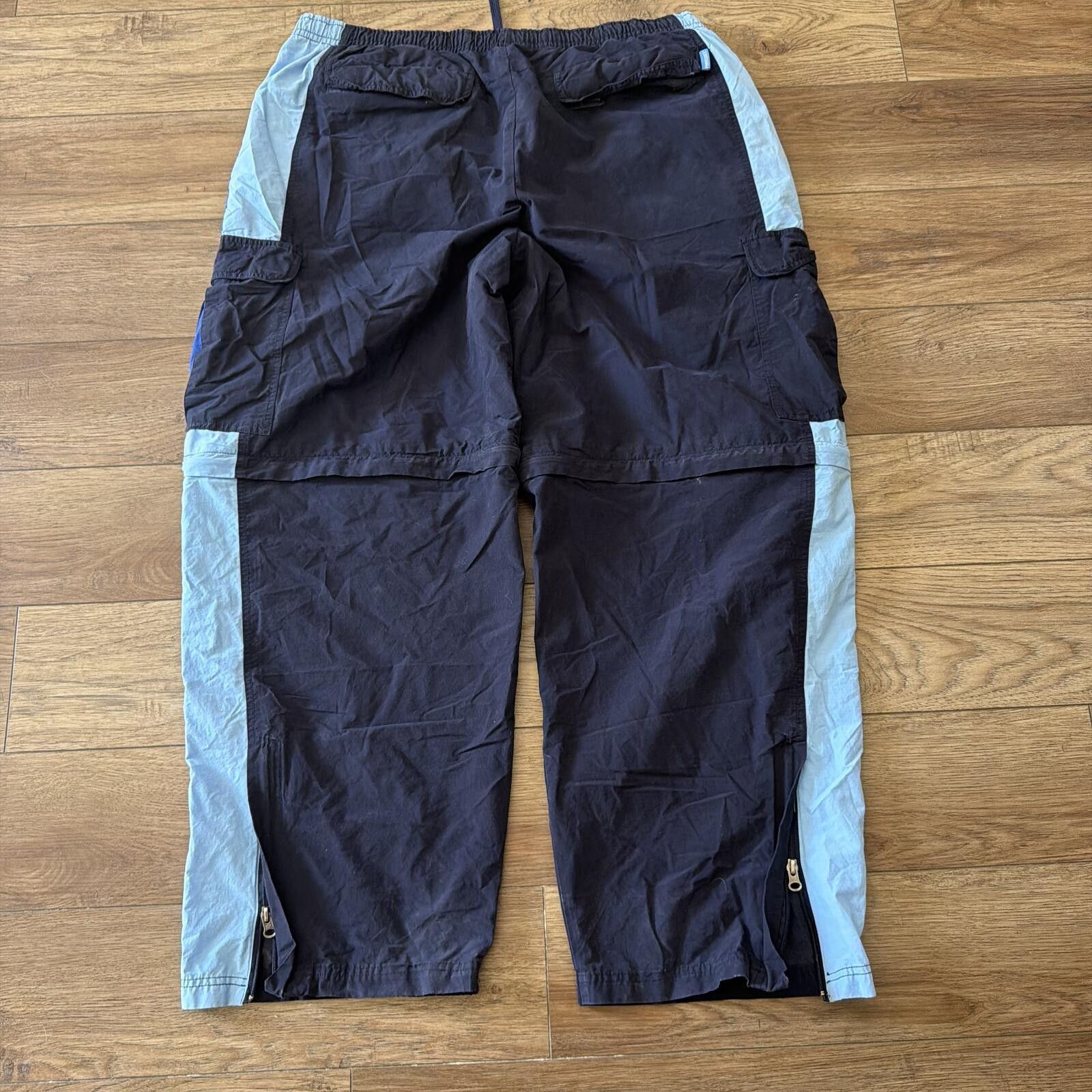 Other Vintage Y2K 90s Convertible Track Cargo Pants Wide Leg Skate Size US 36 / EU 52 - 3 Thumbnail