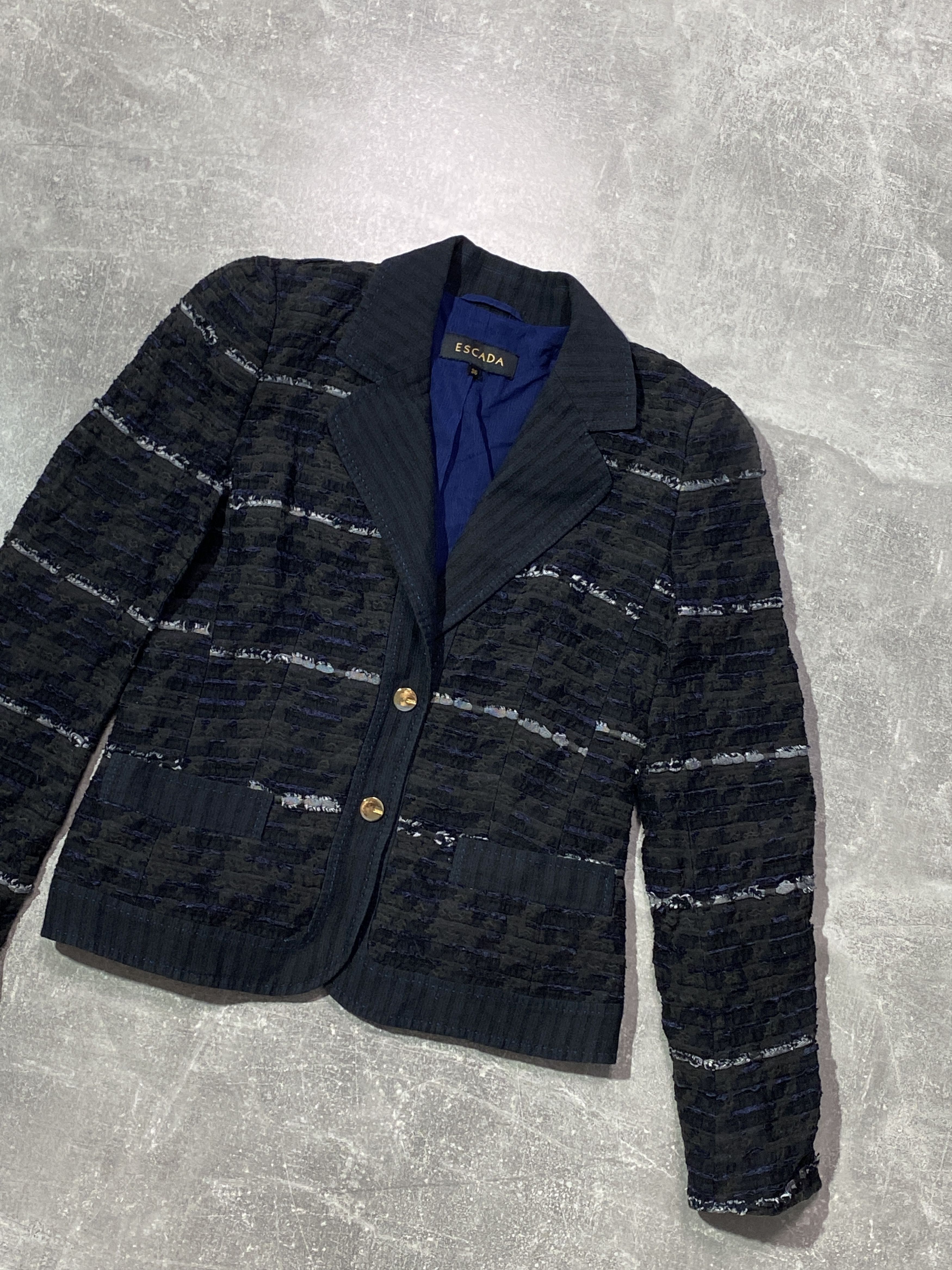 Escada Vintage ESCADA distressed style blazer jacket Size XS / US 0-2 / IT 36-38 - 3 Thumbnail