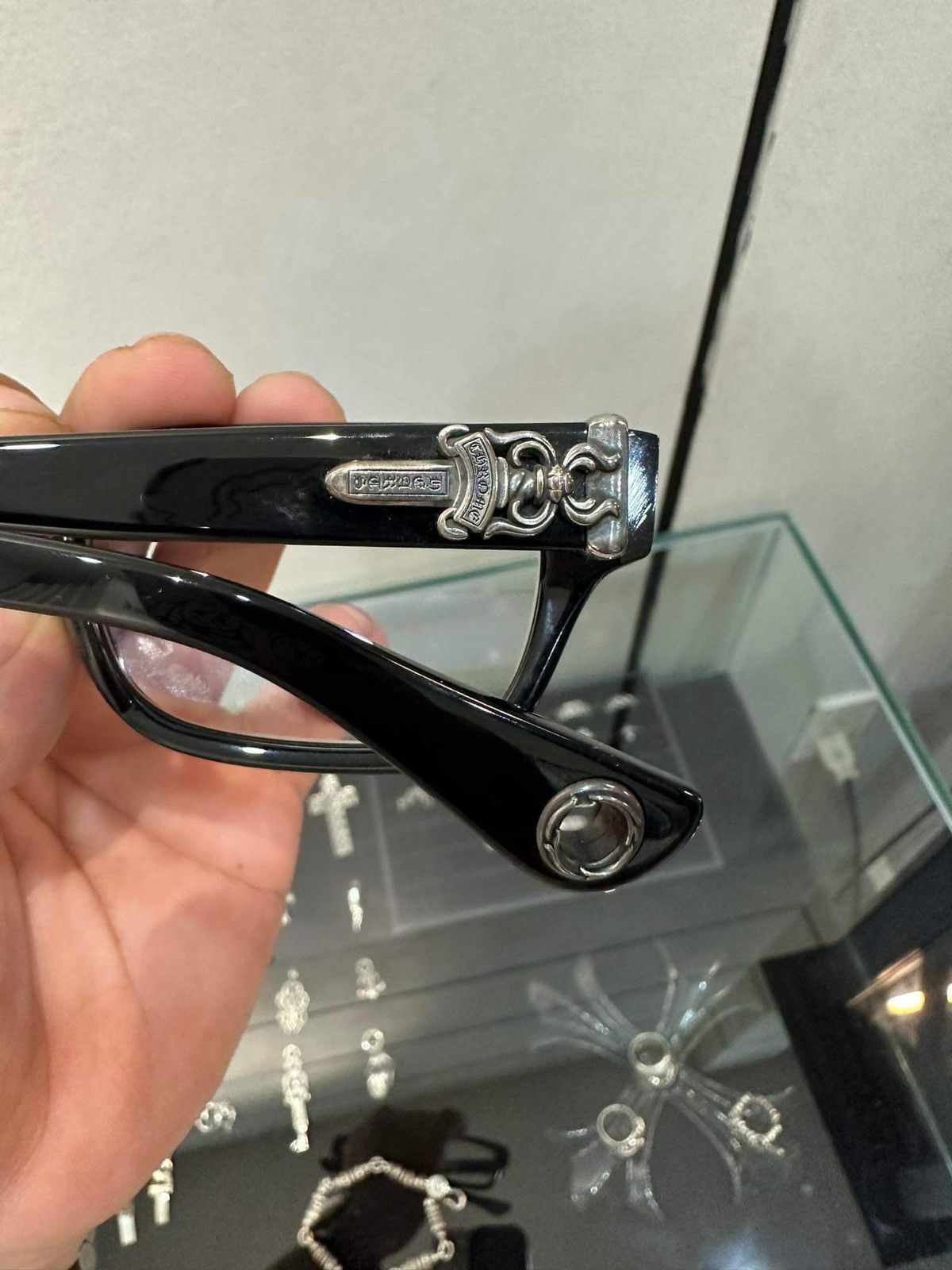 Chrome Hearts Chrome hearts glasses hey jack u late | Grailed