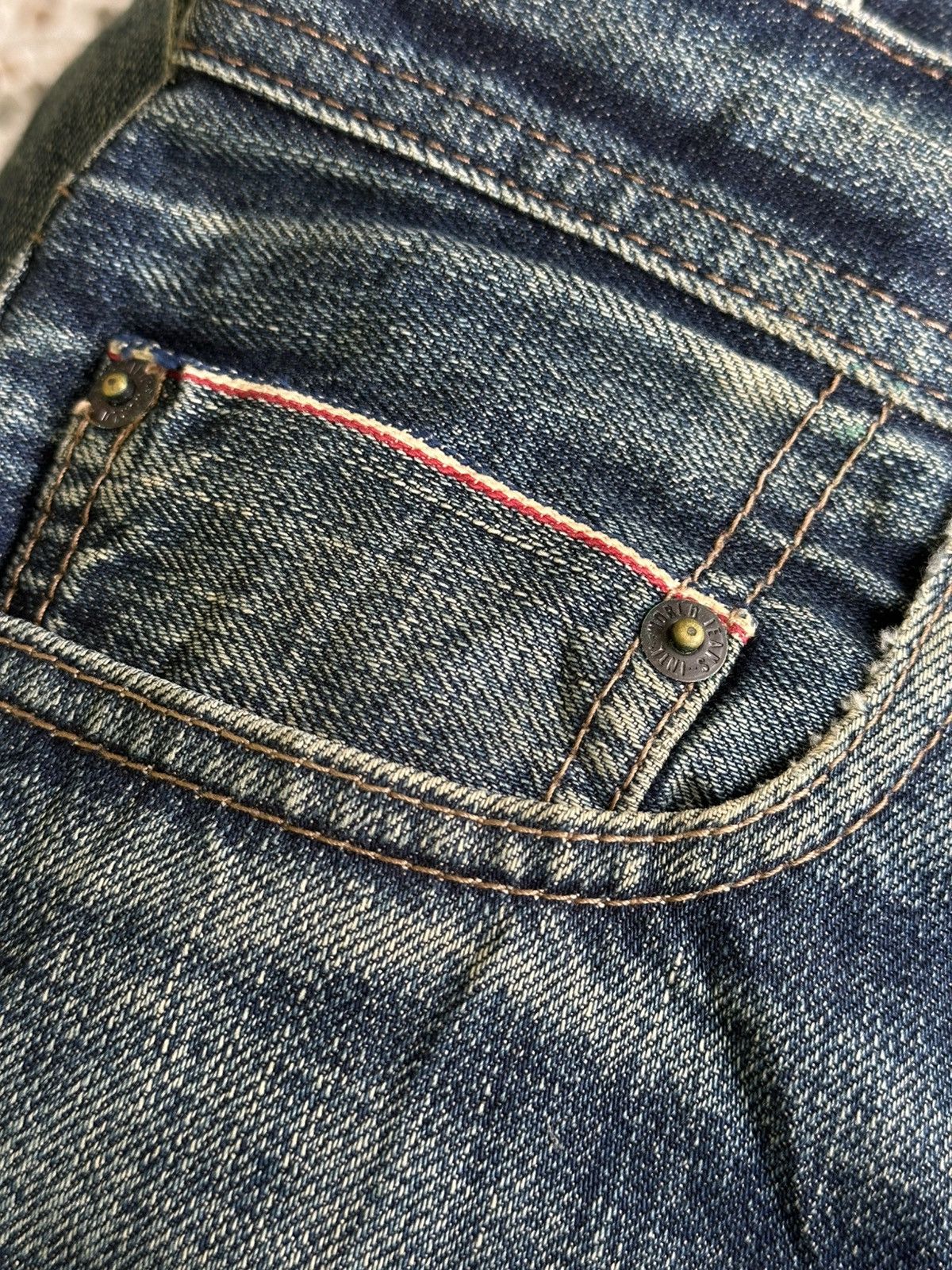 Kapital Distress Denim R.P.T by Ruppert Selvedge Denim. Size US 31 - 18 Thumbnail