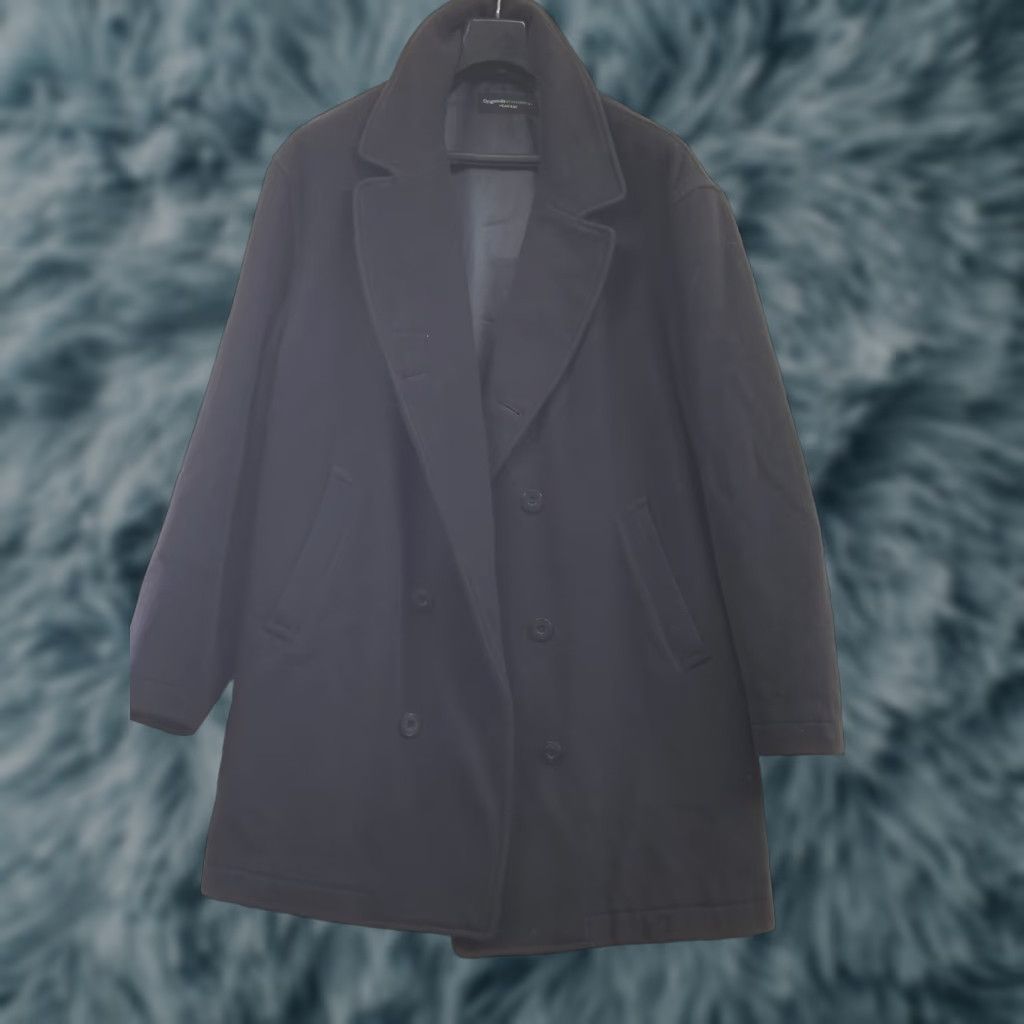Evergreen VINTAGE Evergreen Pea Coat Blue Wool Double Breasted Pockets Inner Pocket Men XL Regular Coat Size US XL / EU 56 / 4 - 1 Thumbnail