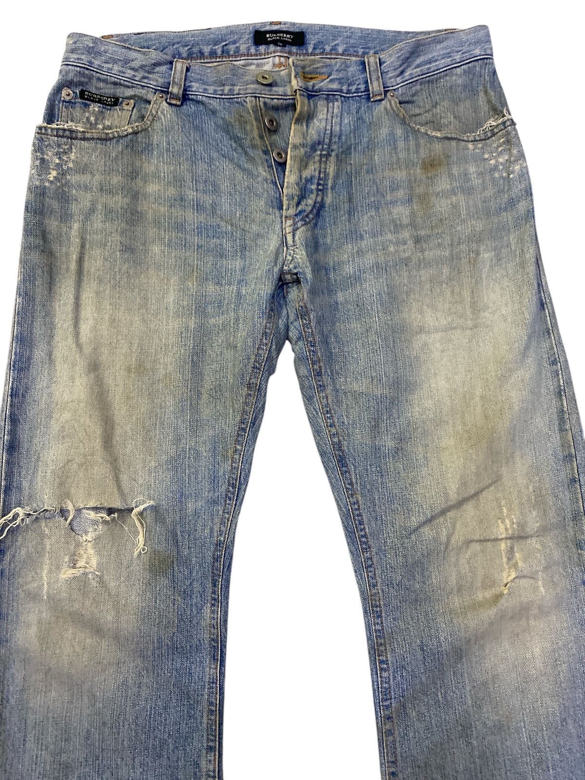 Burberry × If Six Was Nine Burberry Black Label Distressed Denim Size US 32 / EU 48 - 8 Thumbnail