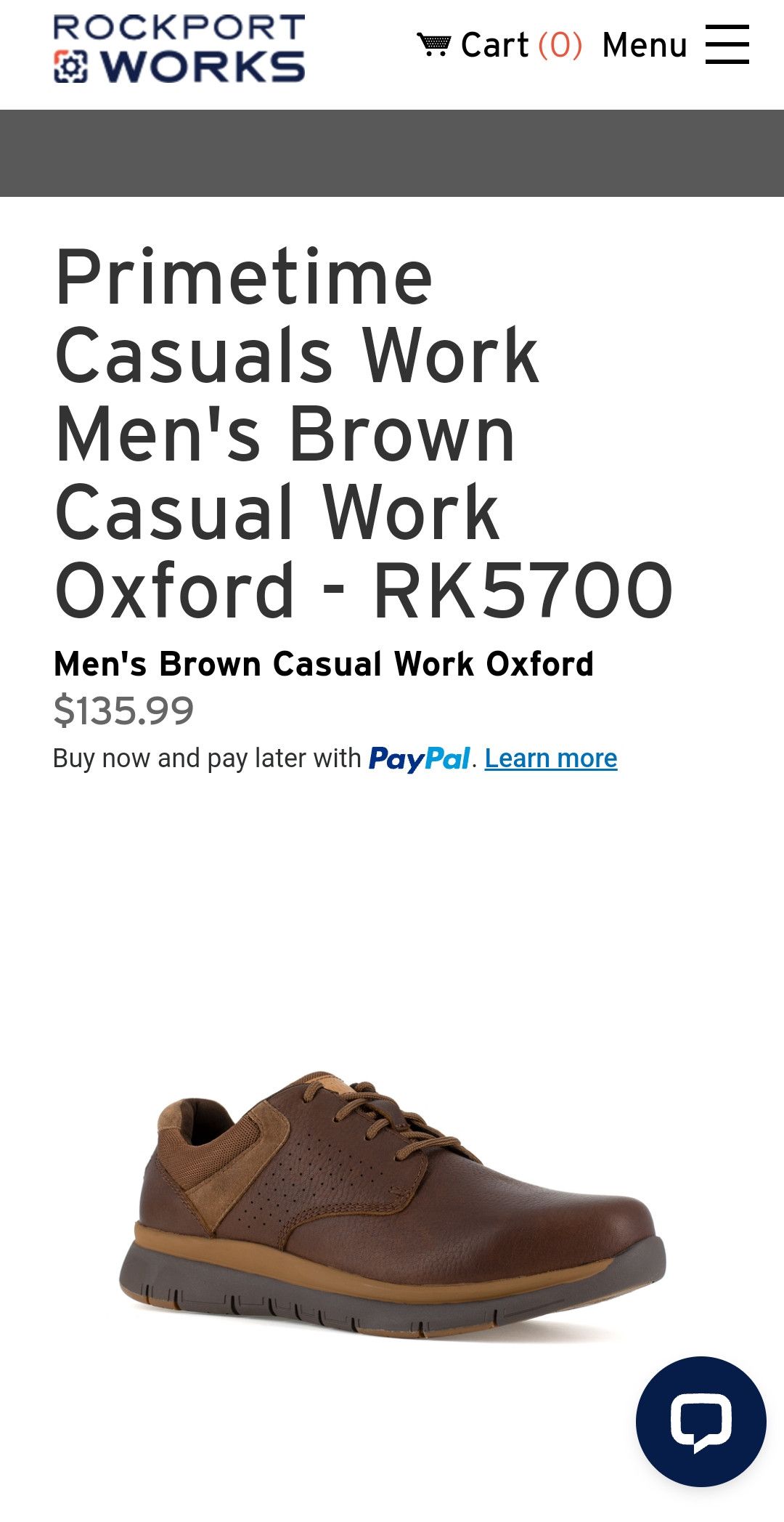 Leather × Rockport Rockport Works Men's Primetime Casuals Work Brown Steel Toe Size US 11 / EU 44 - 11 Thumbnail
