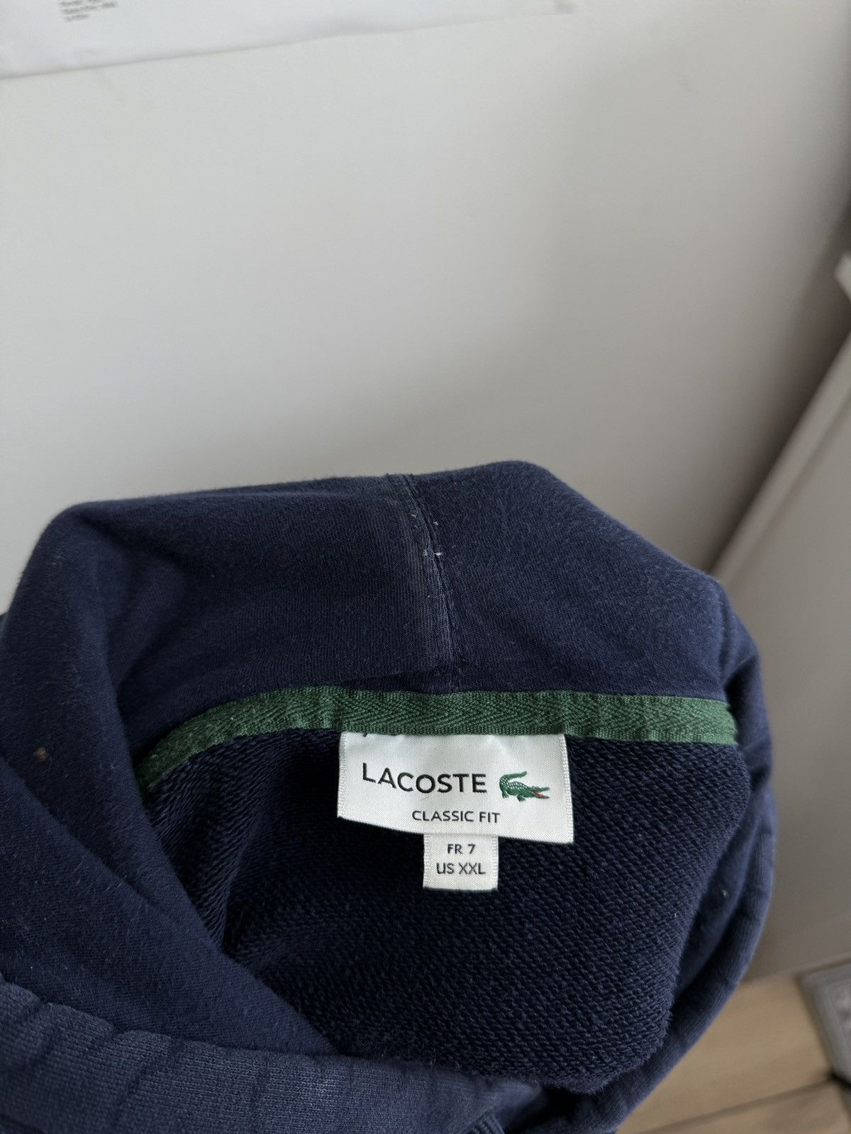 Designer × Lacoste Lacoste embroidered logo hoodie XXL designer luxury old money Size US XXL / EU 58 / 5 - 6 Thumbnail
