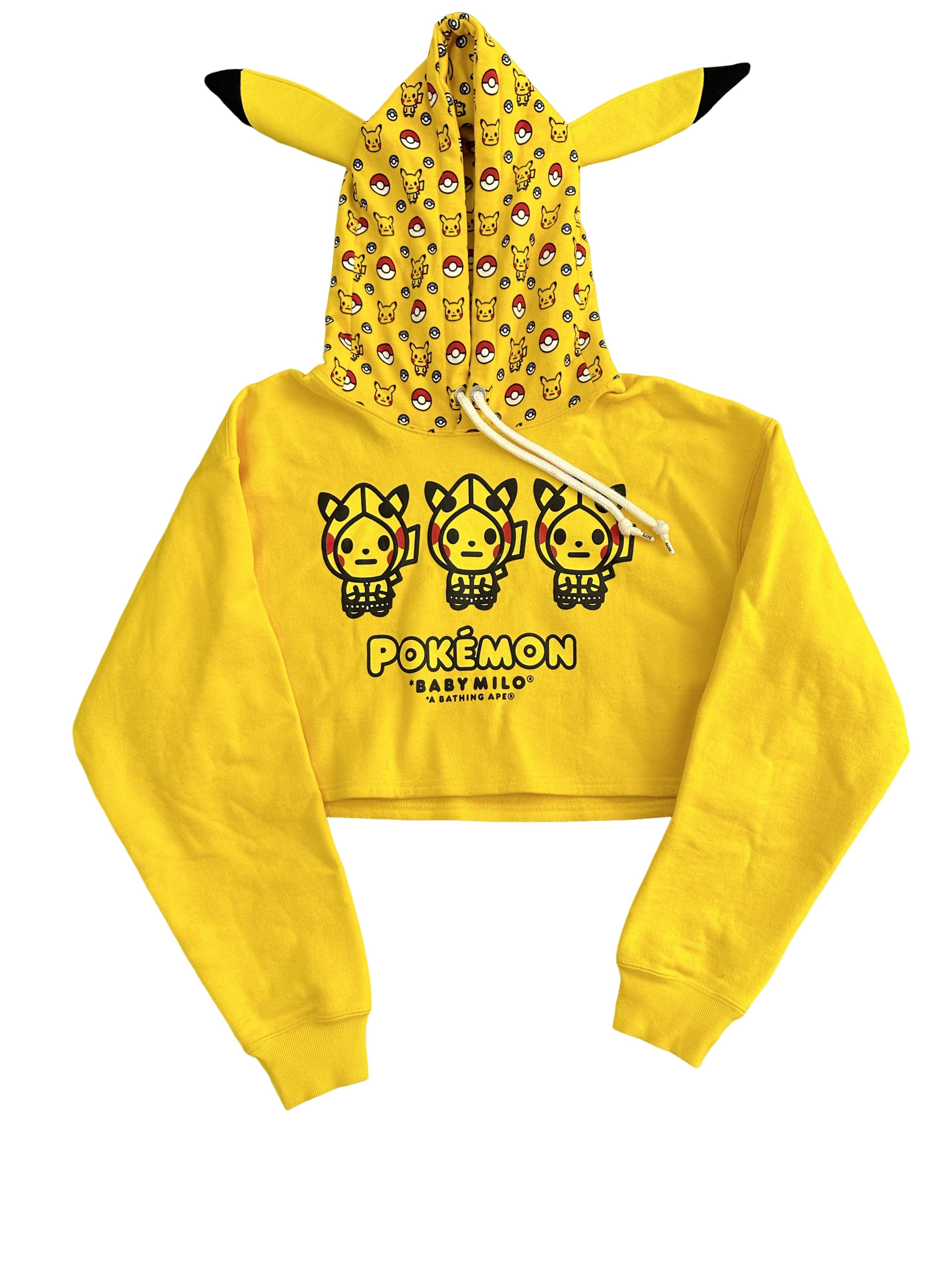 APE × Pokemon Full zip Parker ピカチュウ Bape × Pokemon Bape x Pokémon Pikachu Full Zip Hoodie (Free Bape