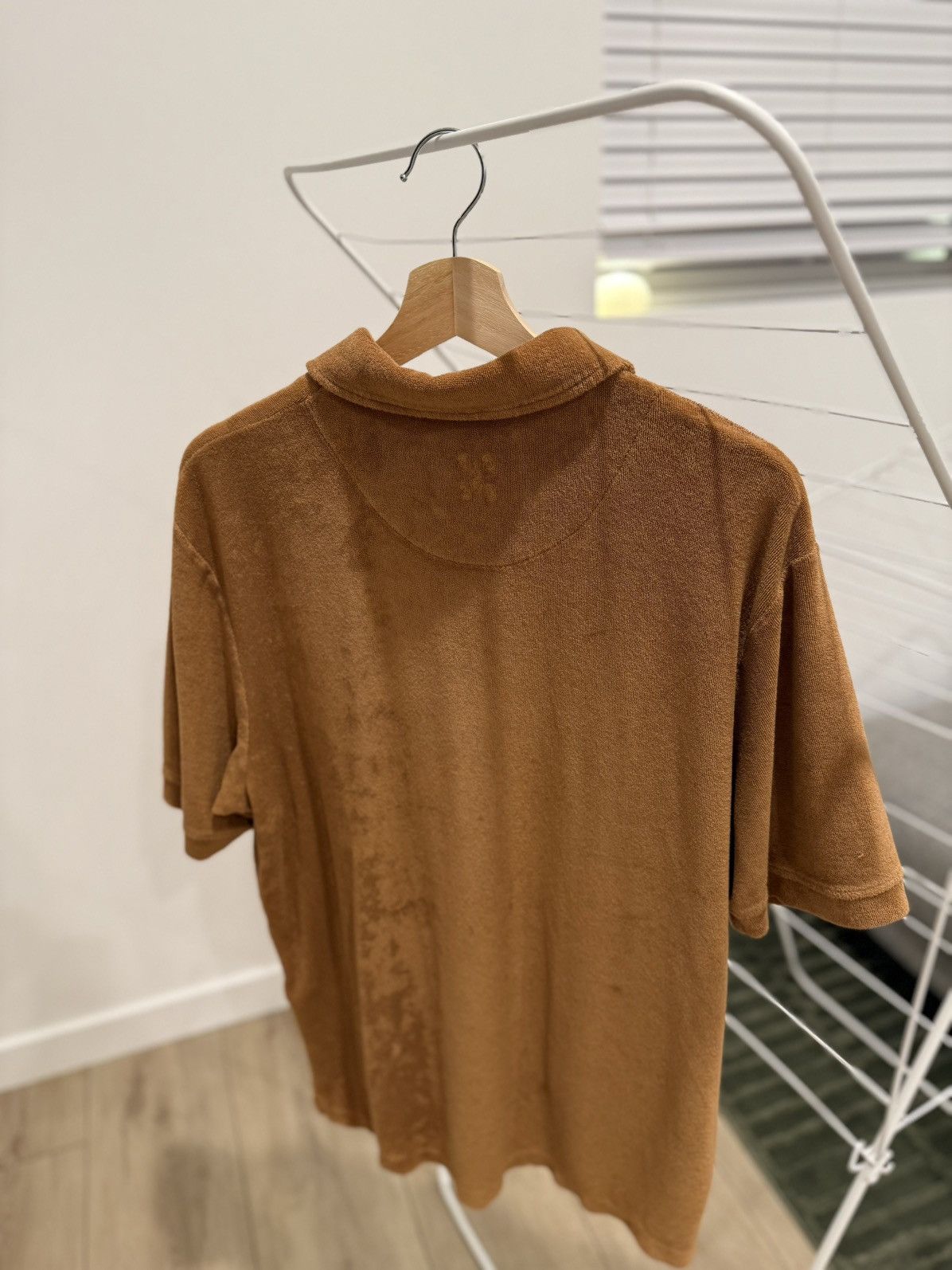 CLOSED CLOSED Terry Cloth Polo Shirt – Brown / Rust Size US L / EU 52-54 / 3 - 6 Thumbnail