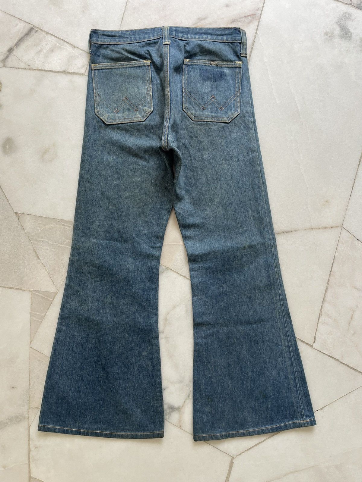 Wrangler Vintage 70s-80s Wrangler Bell Bottom Flare Jeans Size US 30 / EU 46 - 3 Thumbnail